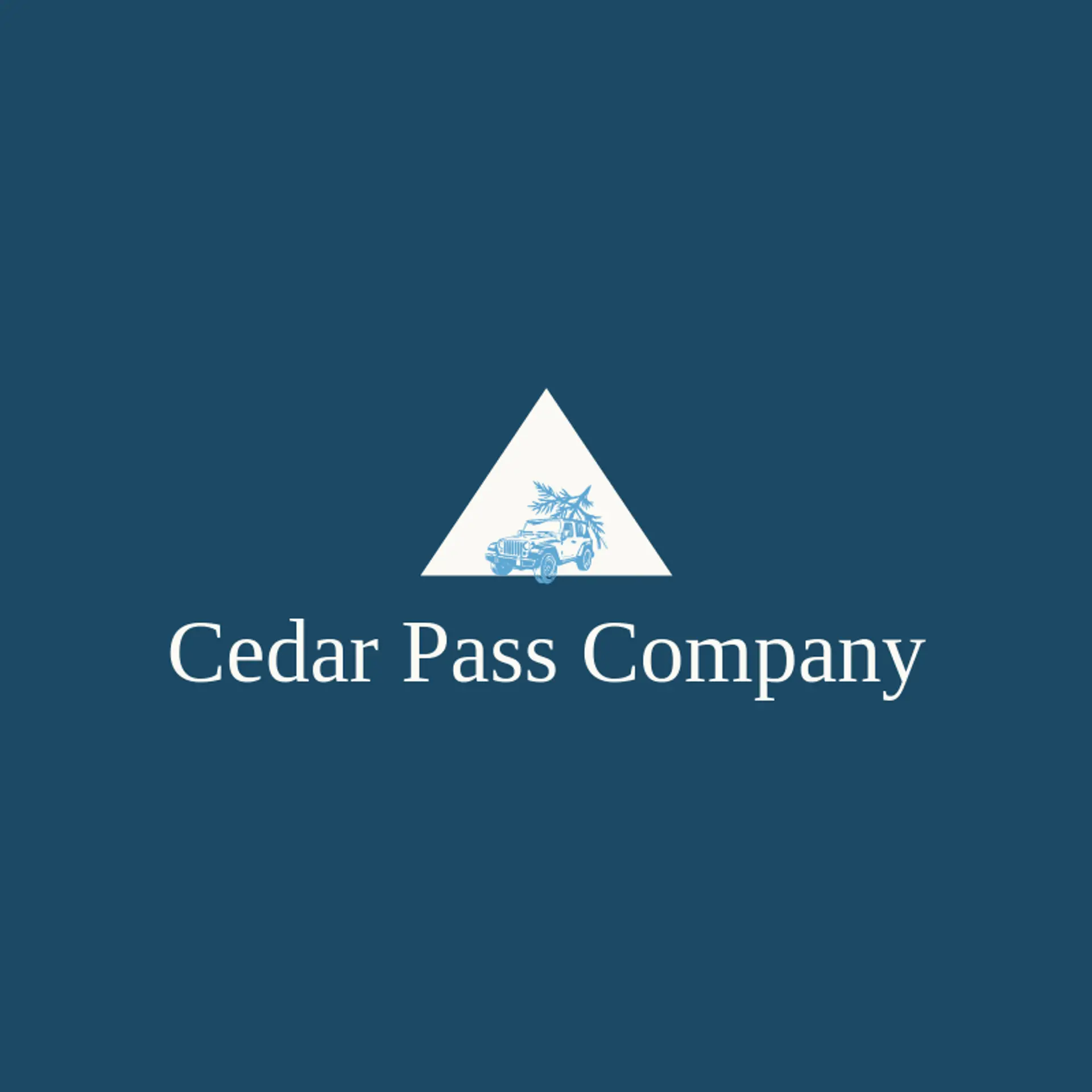 Cedar Pass Company logo for jeep