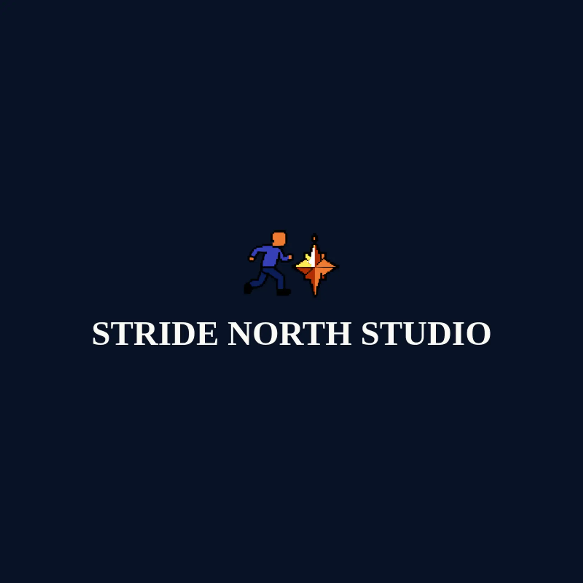 Stride North Studio logo for runner