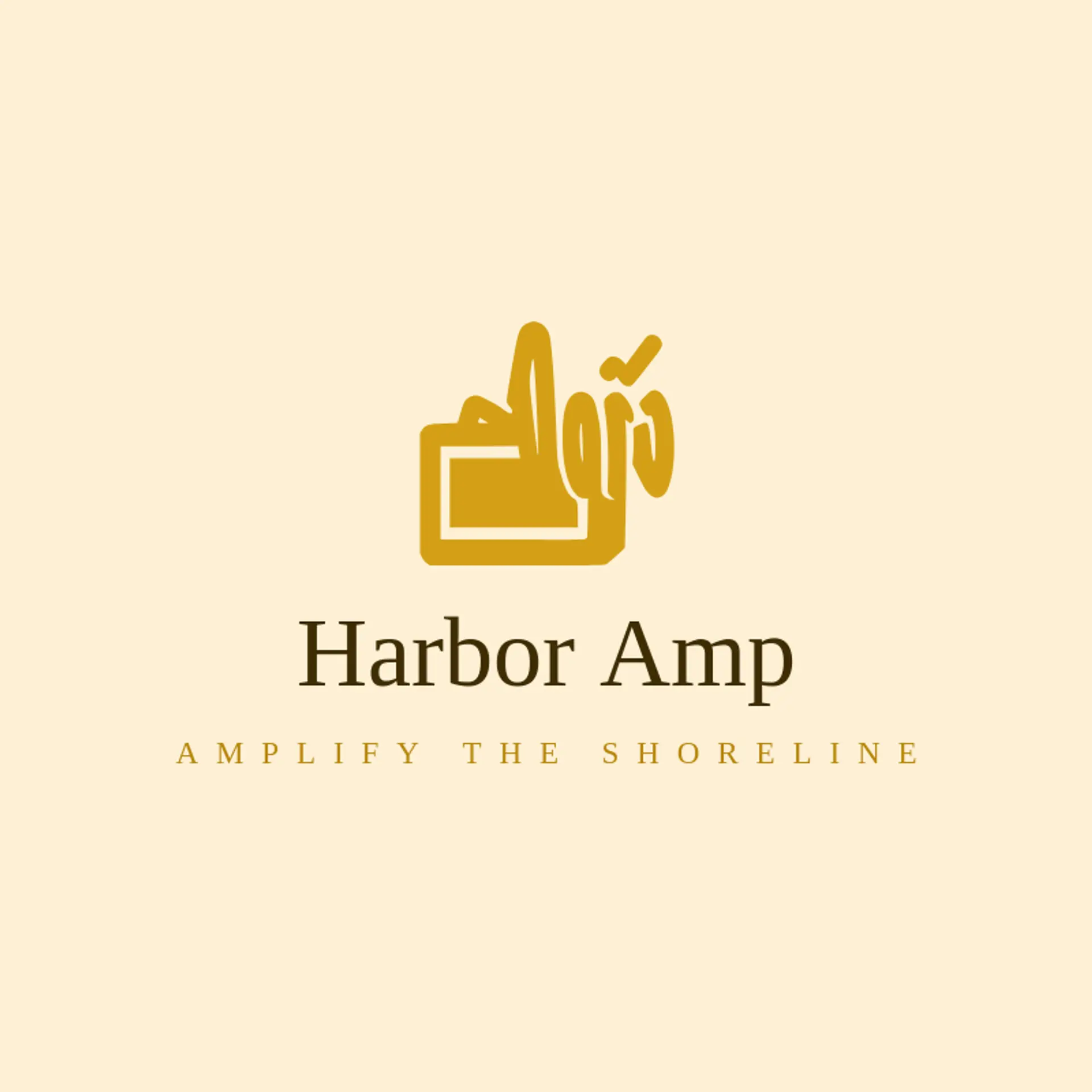 Harbor Amp logo for rock music