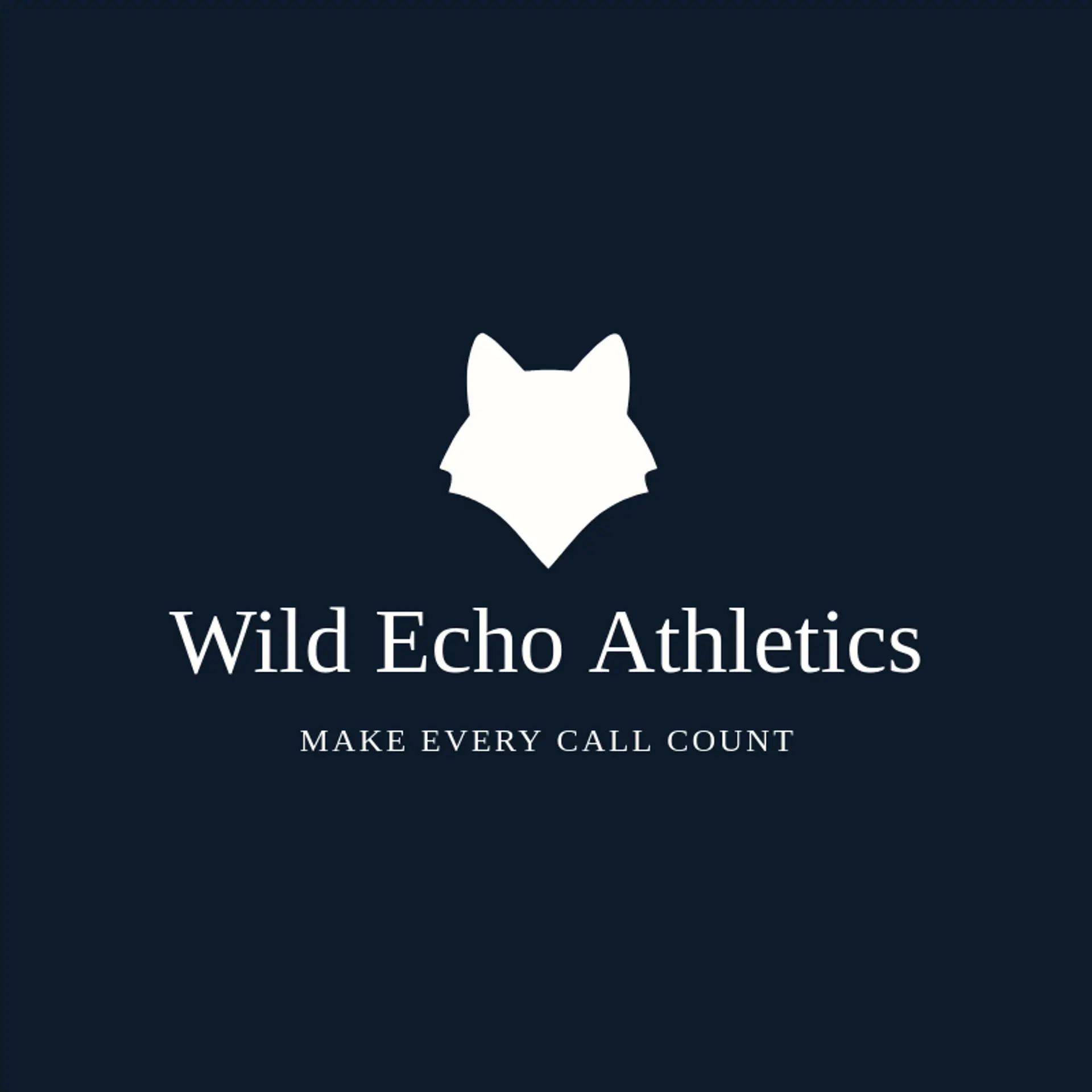 Wild Echo Athletics logo for wolf head