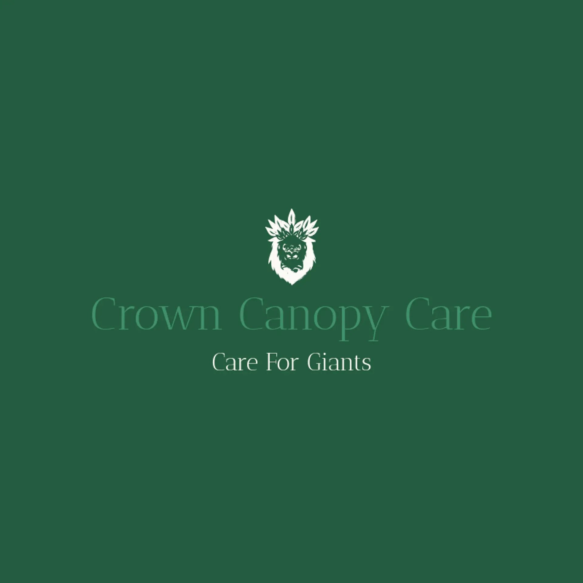 Crown Canopy Care logo for gorilla