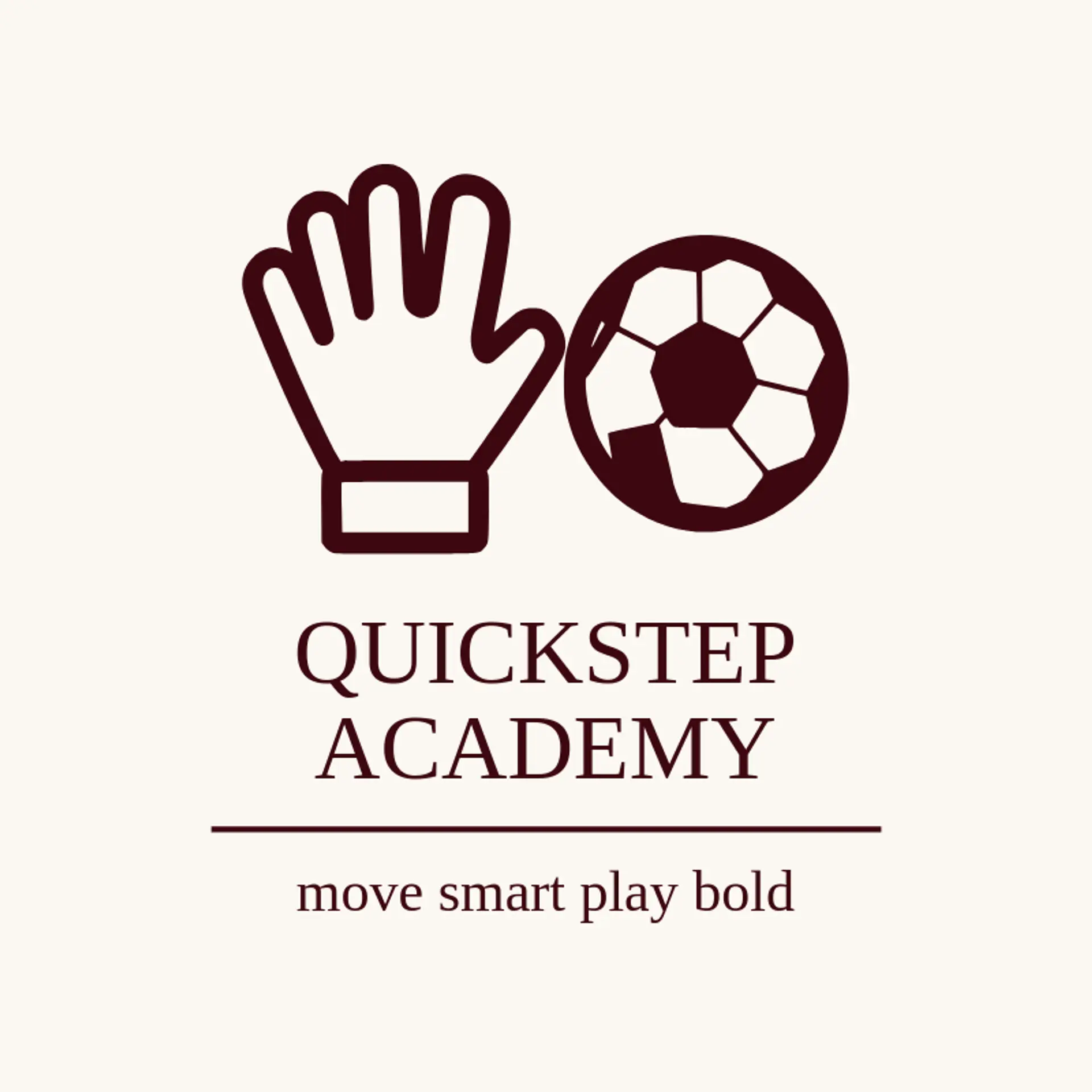 Quickstep Academy logo for soccer ball
