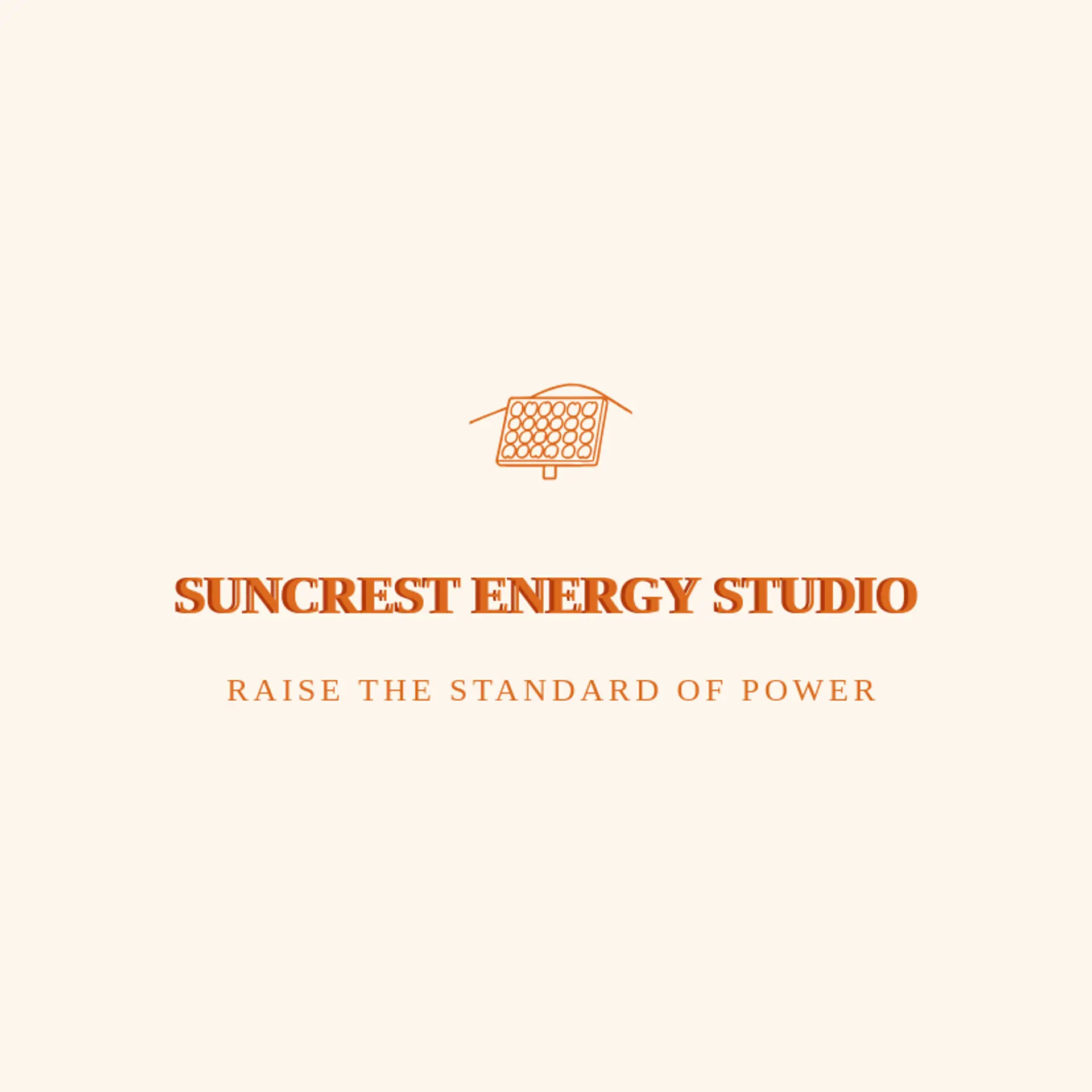 Suncrest Energy Studio logo for solar panel