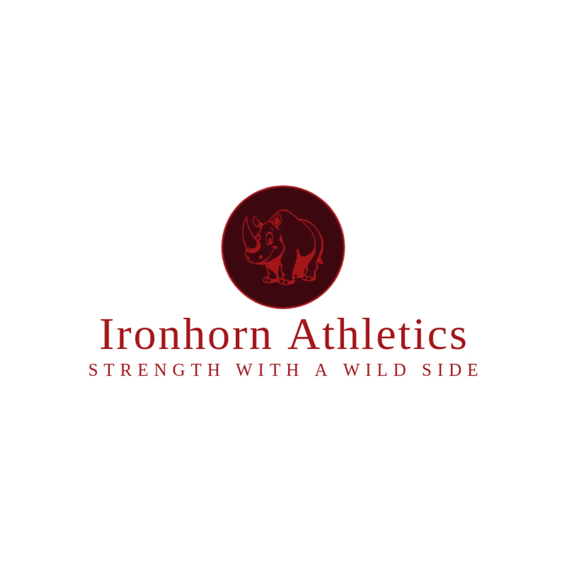 Ironhorn Athletics logo for rhino