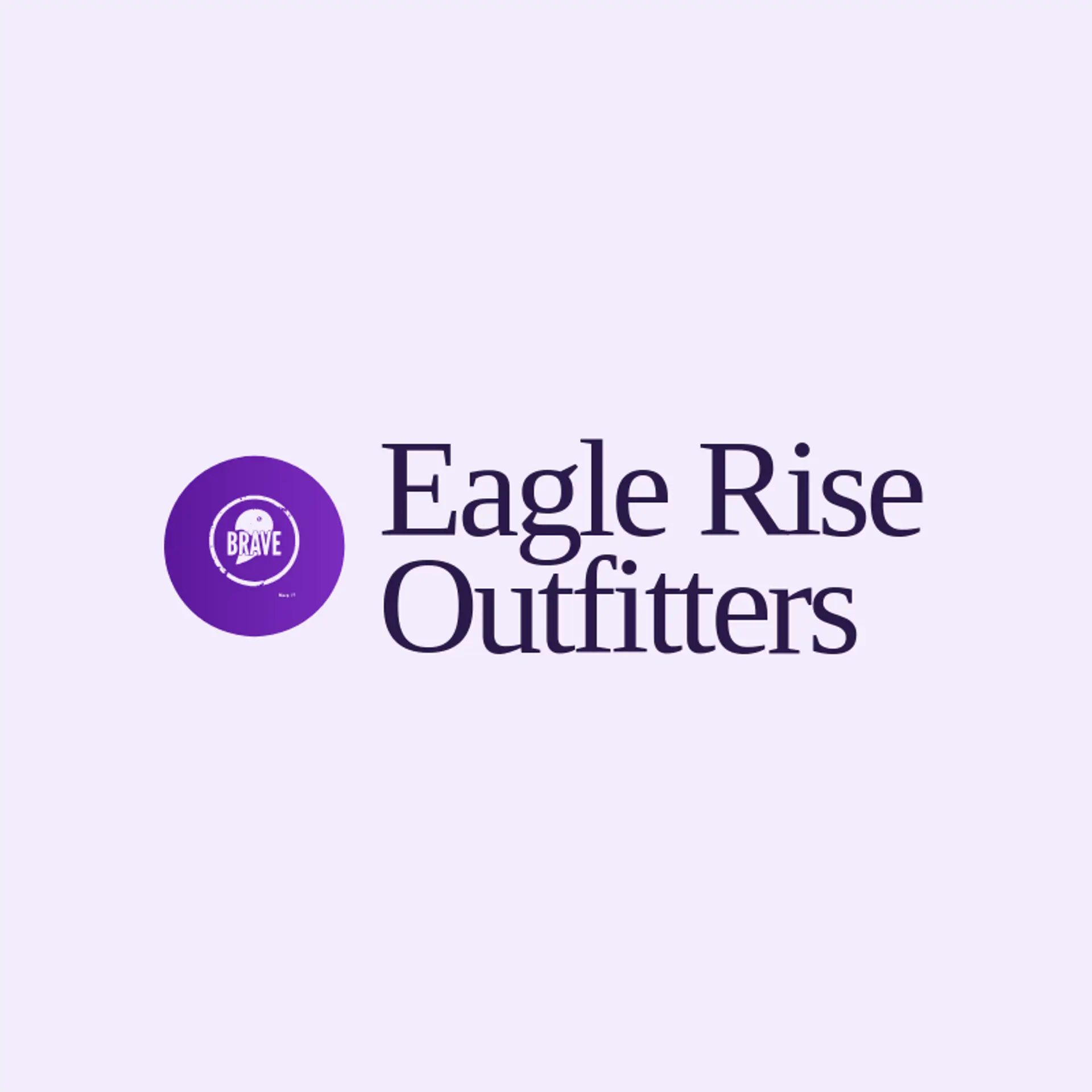Eagle Rise Outfitters logo for brave