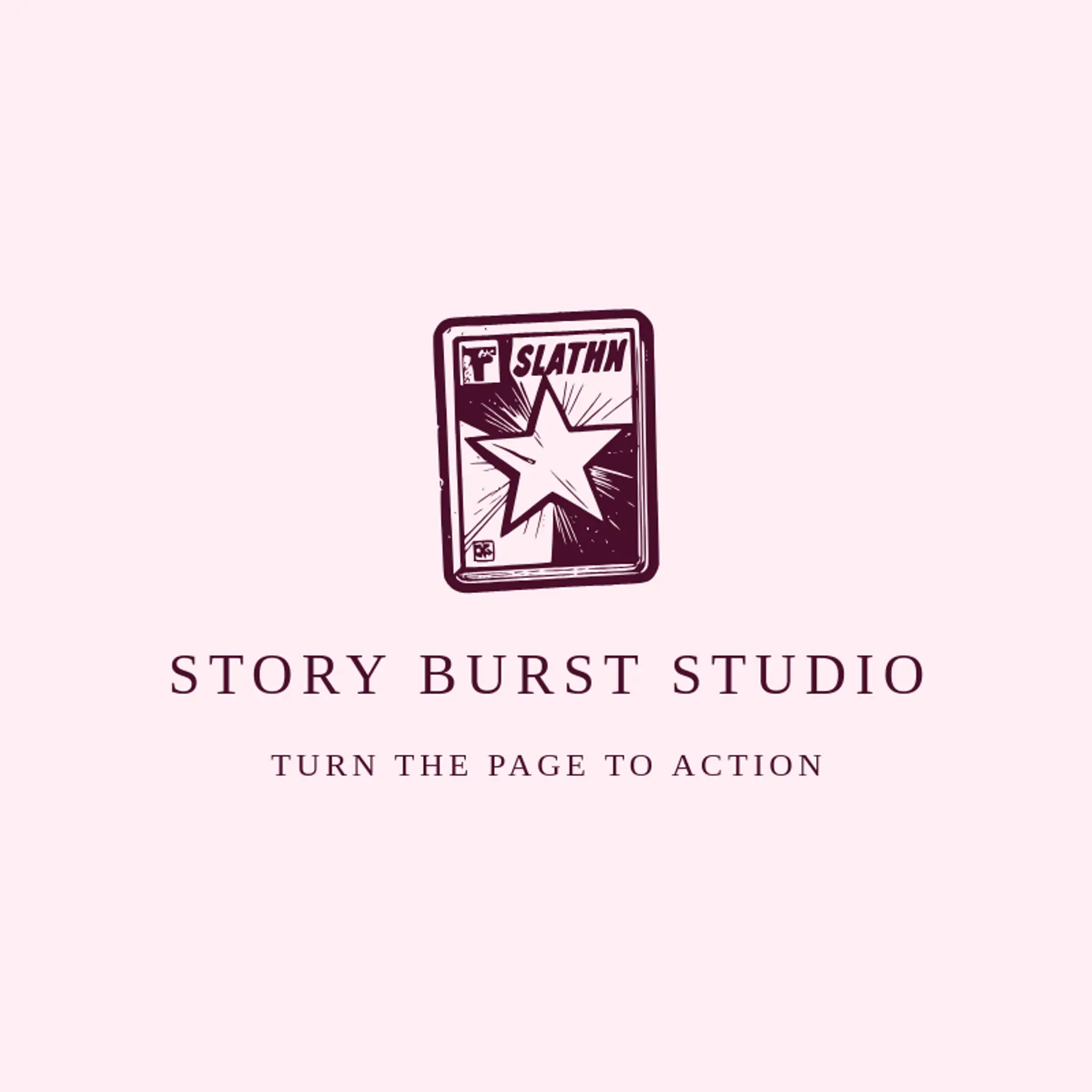 Story Burst Studio logo for comic book