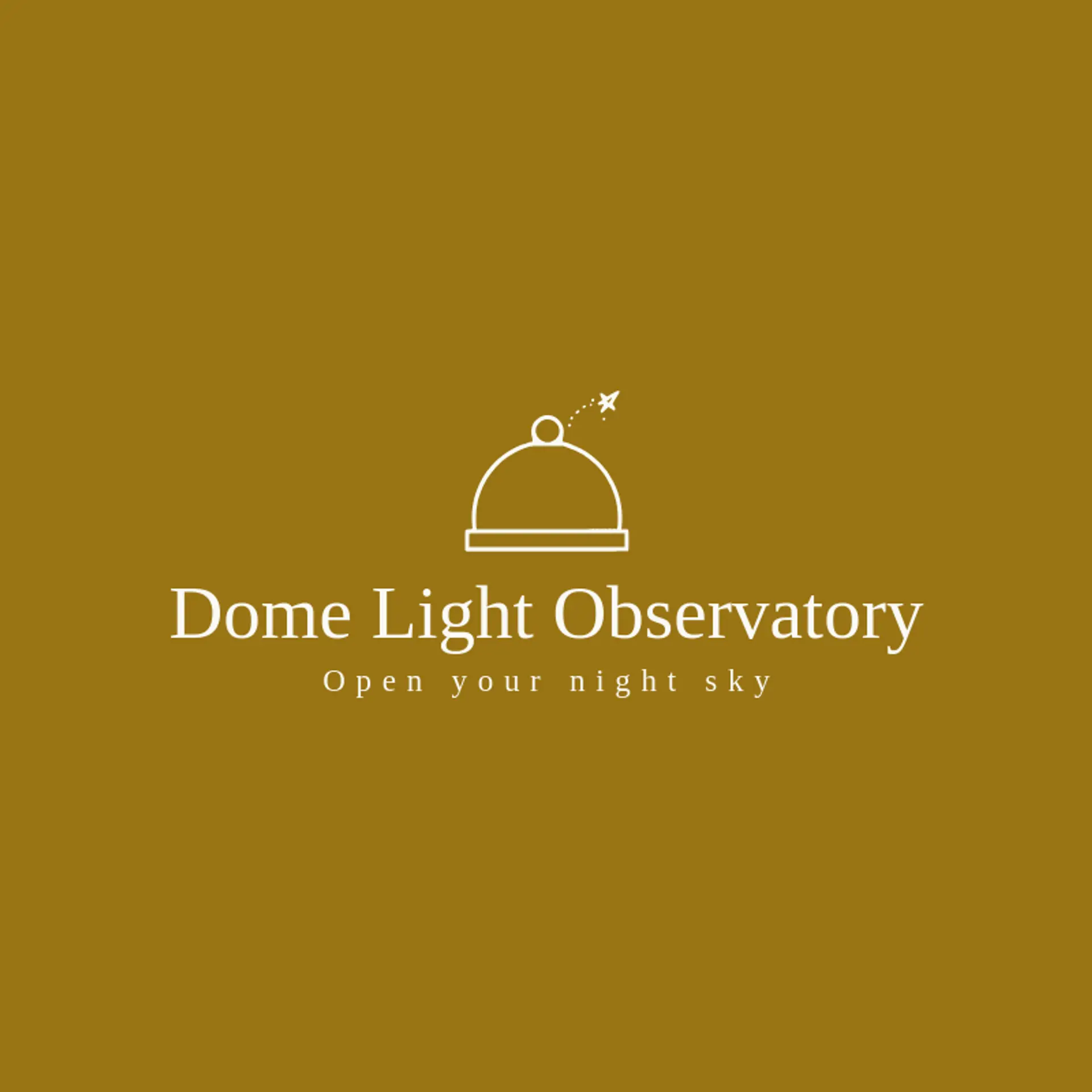 Dome Light Observatory logo for shooting star