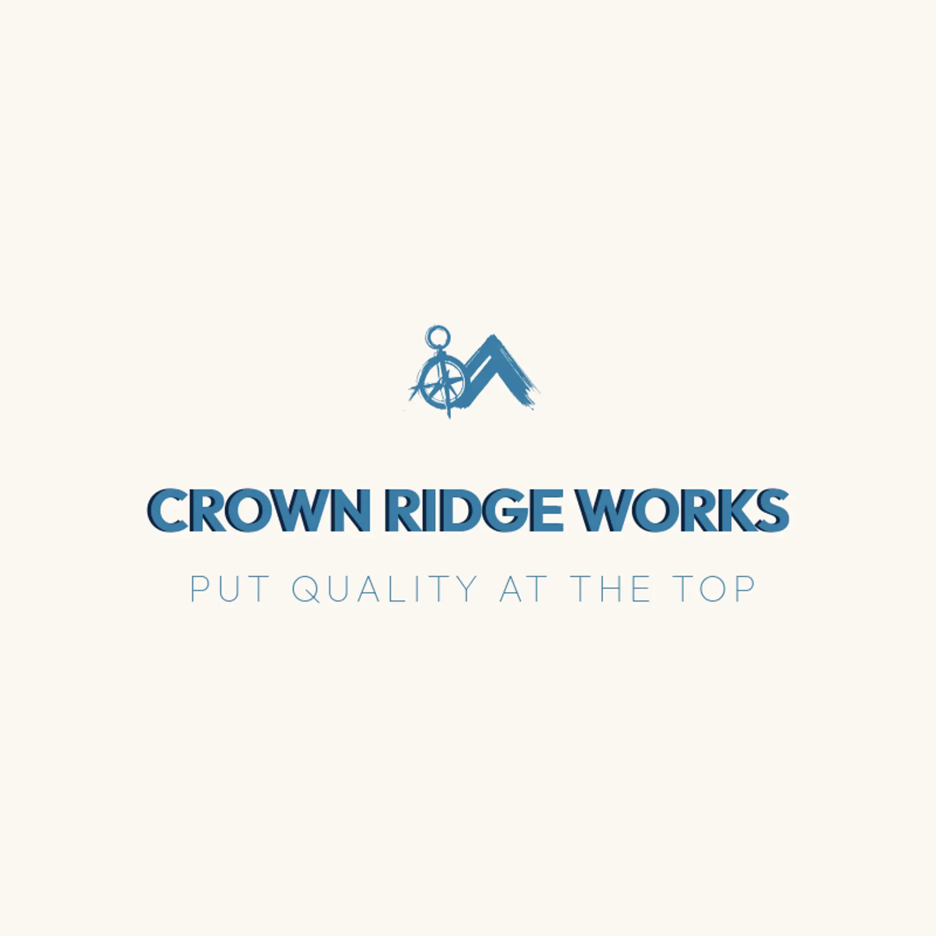 Crown Ridge Works logo for construction company