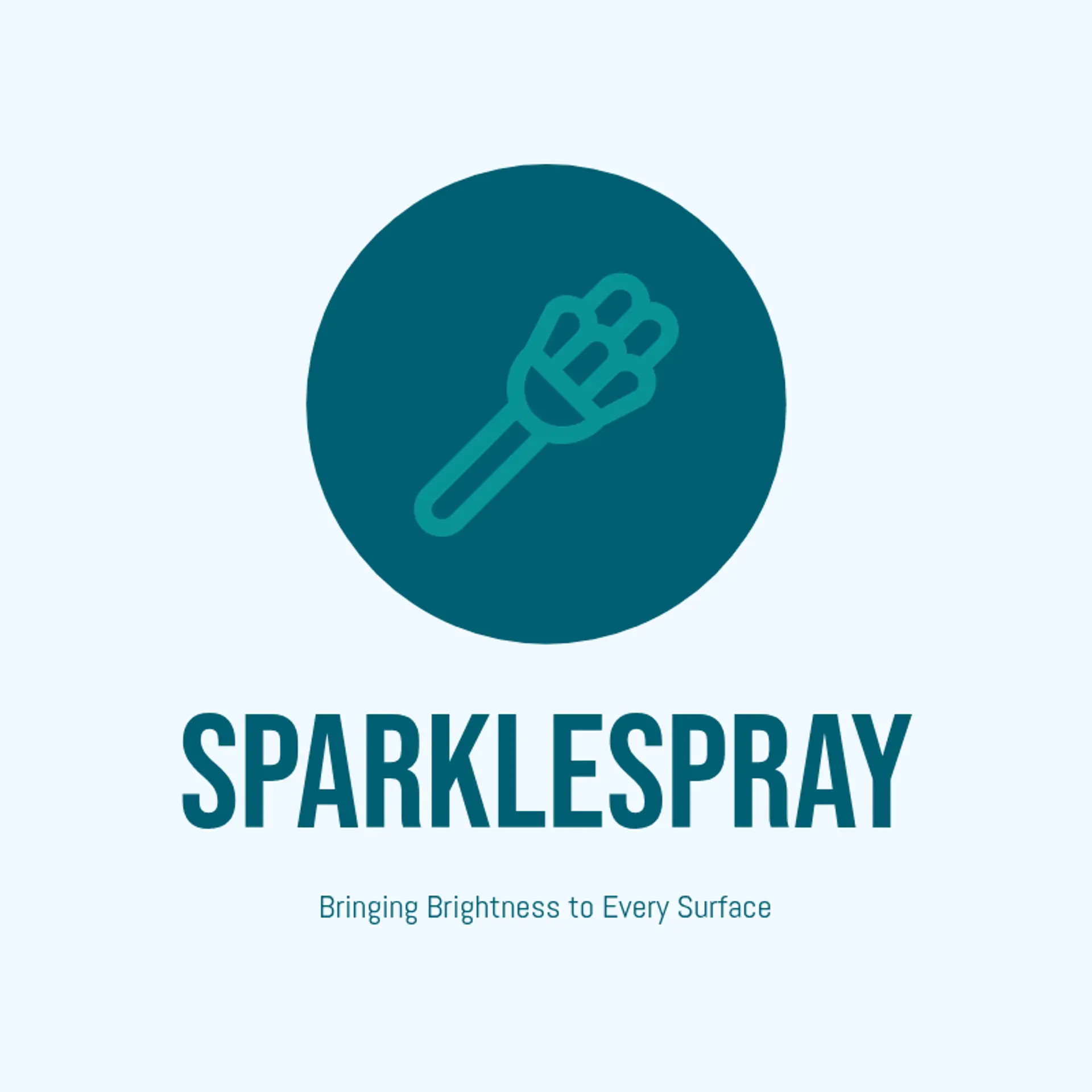 SparkleSpray logo for cleaning company