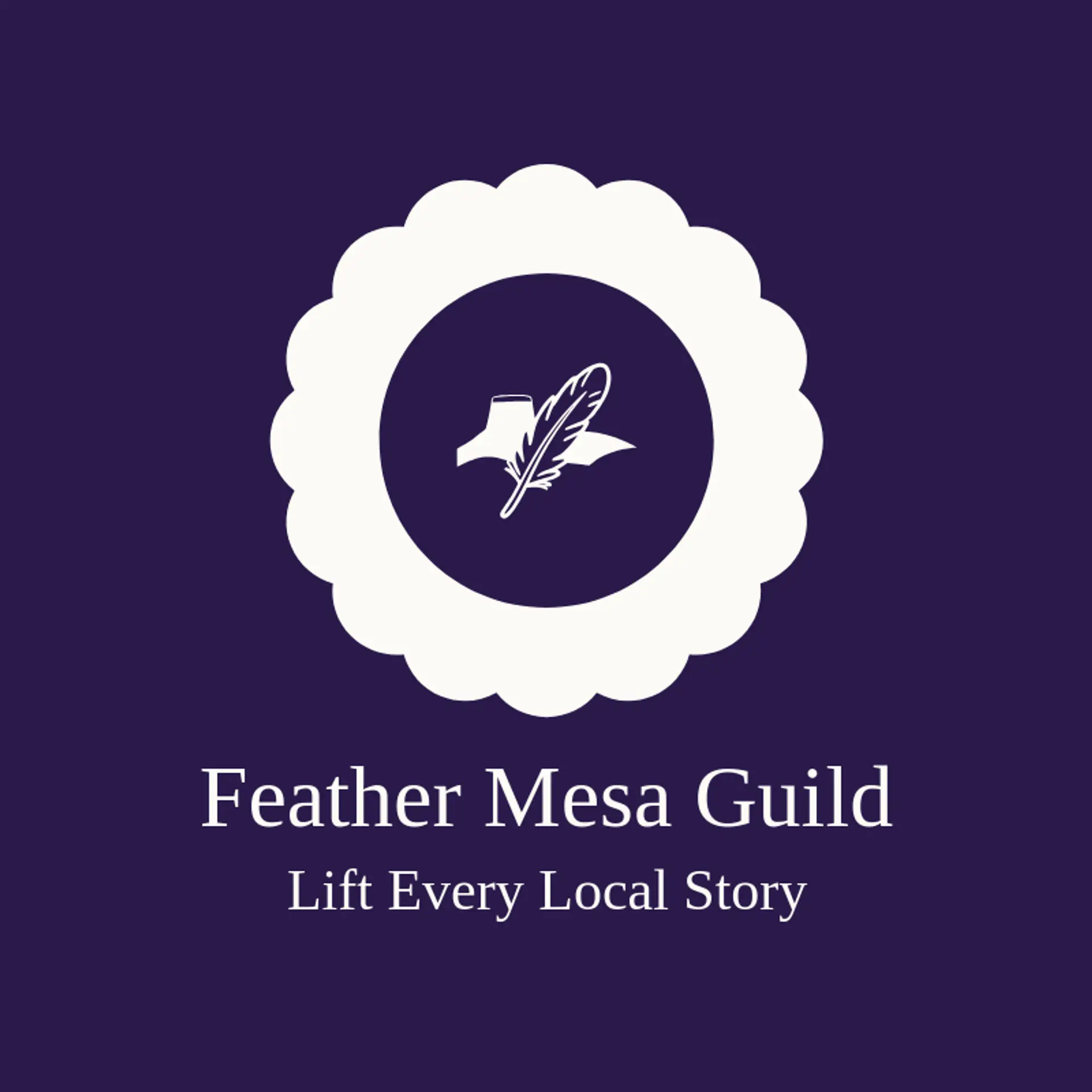Feather Mesa Guild logo for native american