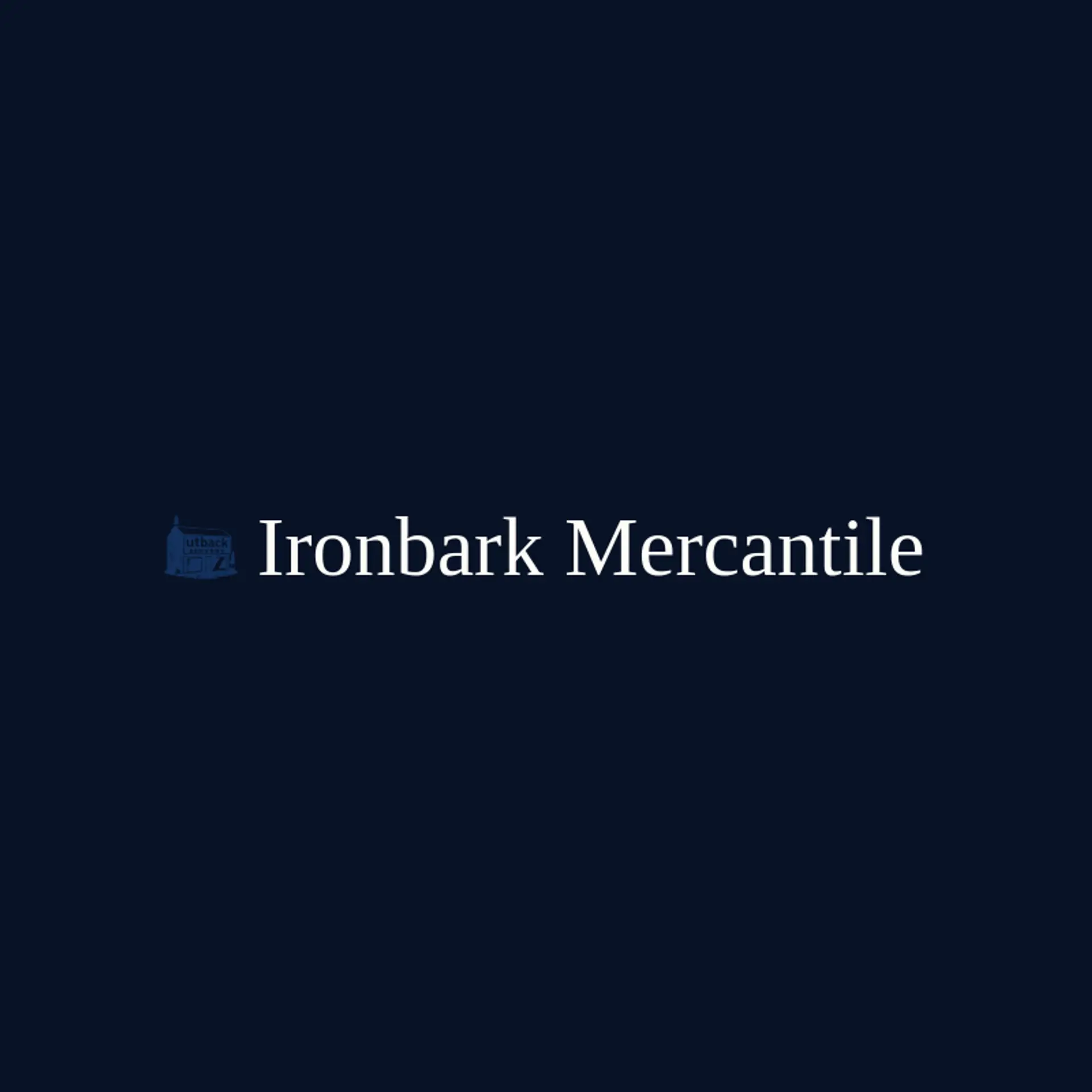 Ironbark Mercantile logo for outback