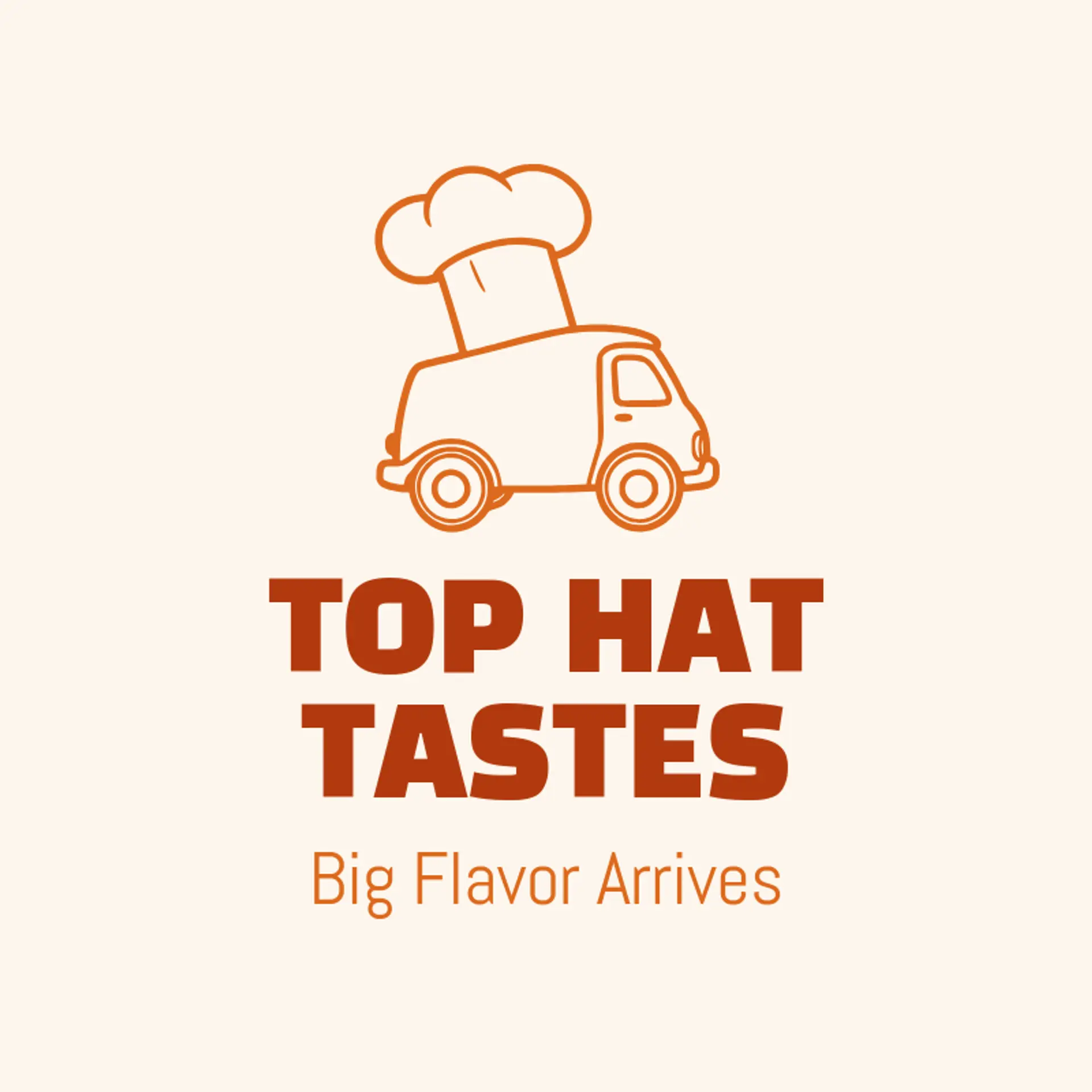 Top Hat Tastes logo for food truck