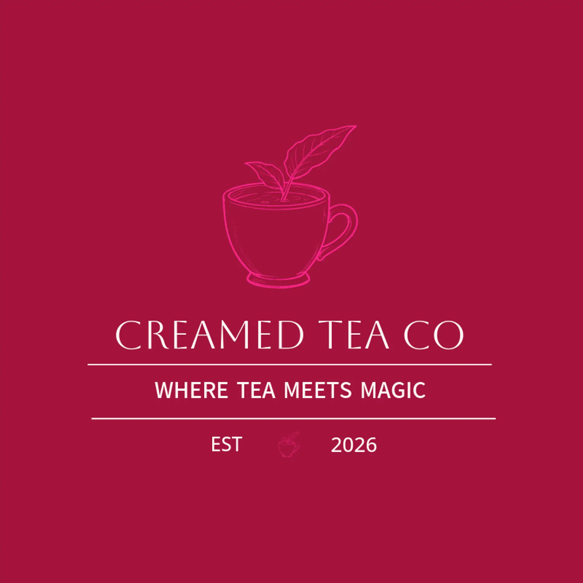 Creamed Tea Co logo for milk tea