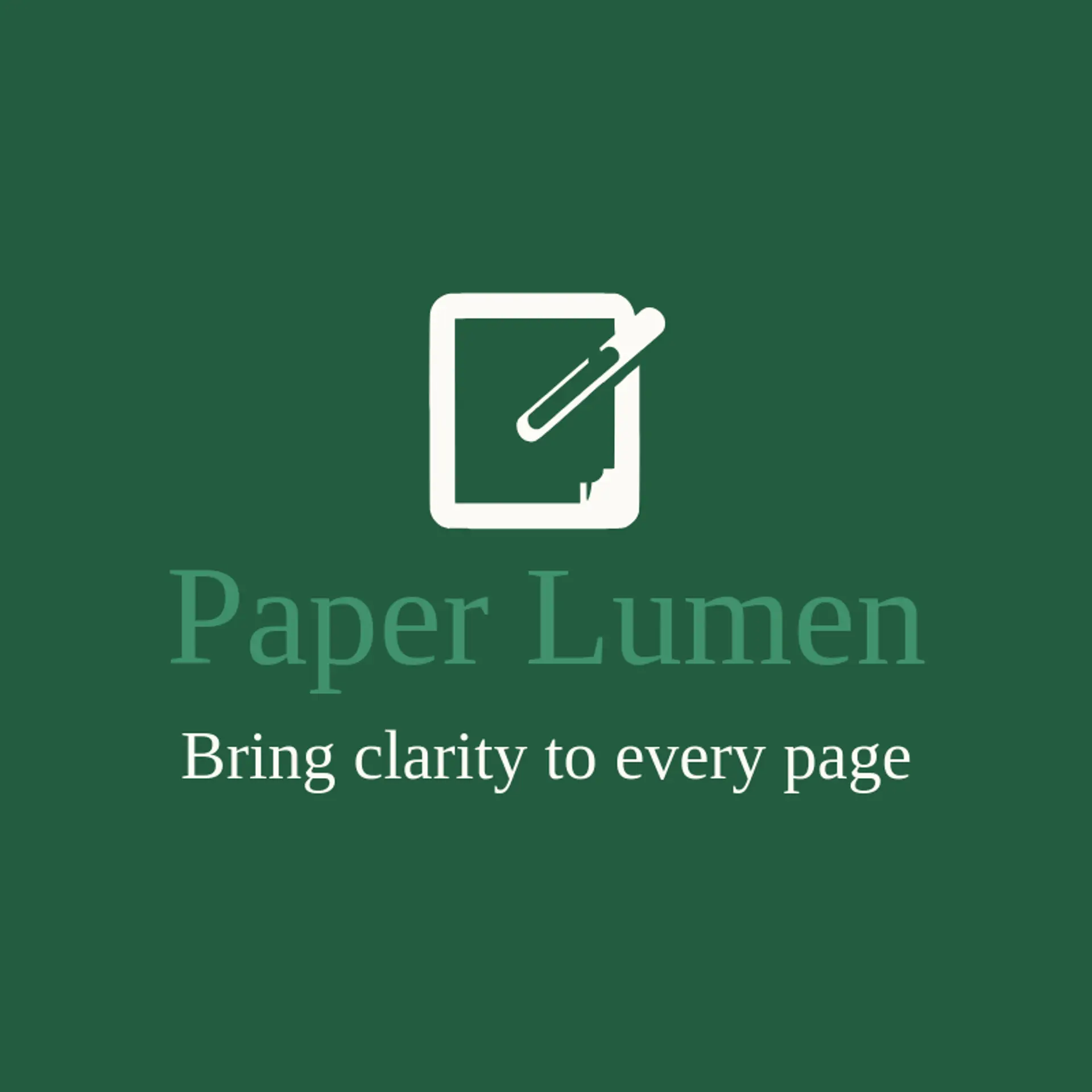 Paper Lumen logo for paper