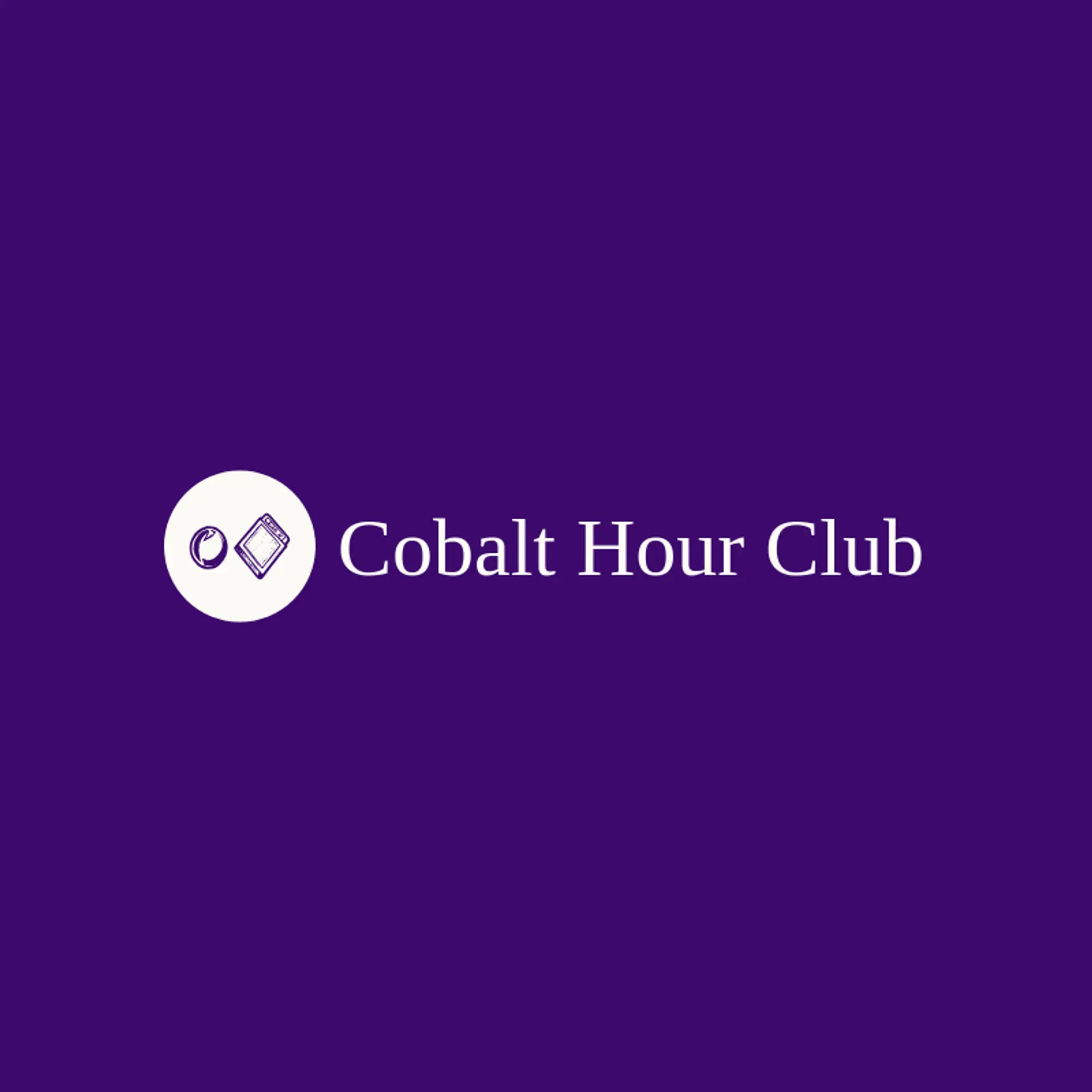 Cobalt Hour Club logo for speakeasy