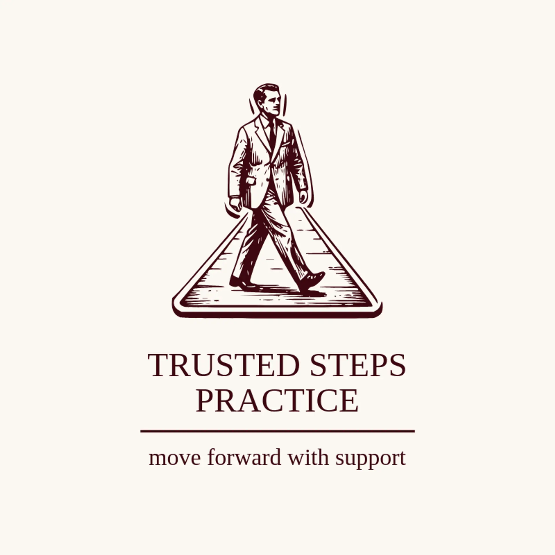 Trusted Steps Practice logo for psychologist