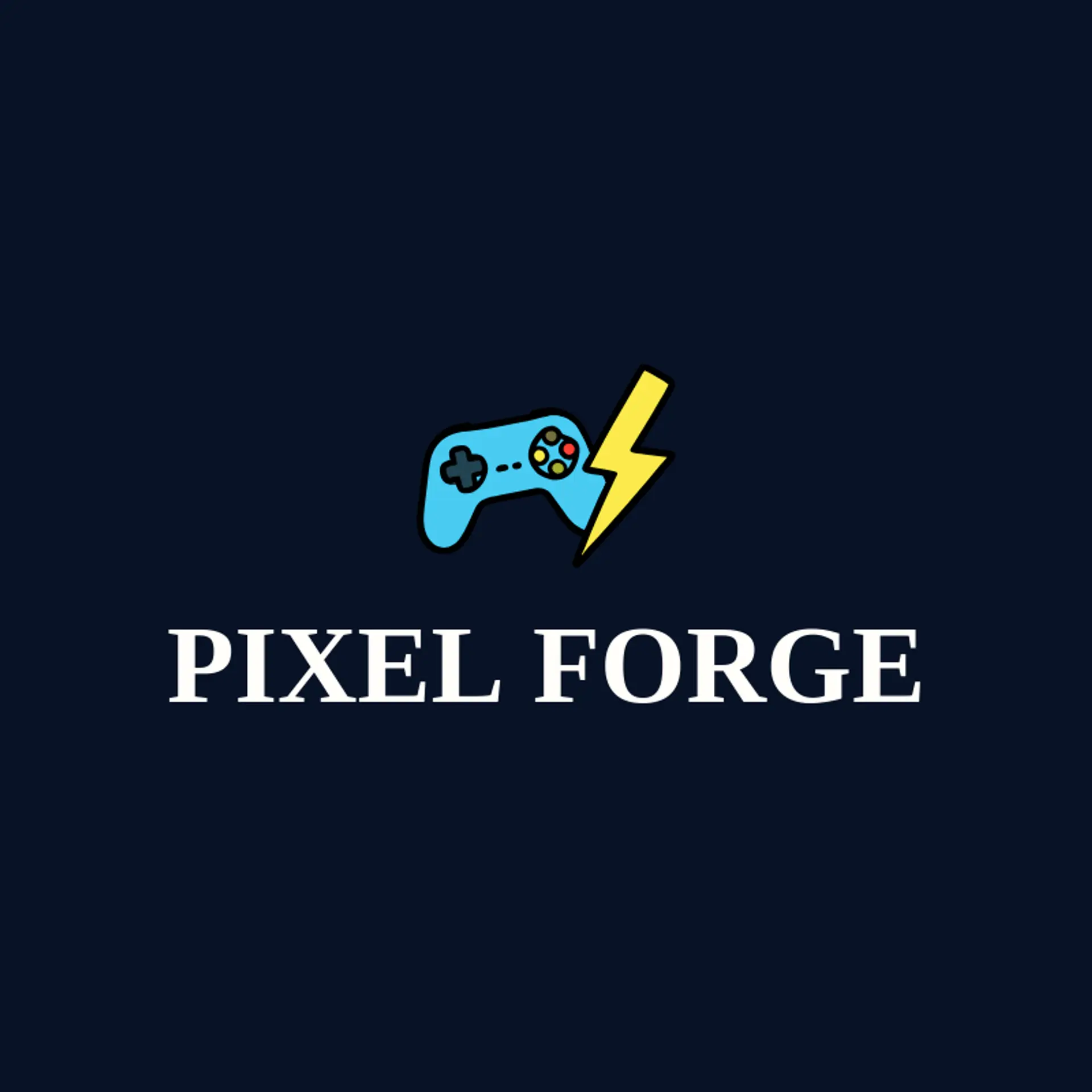 Pixel Forge logo for game controller