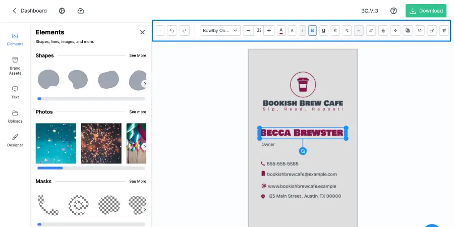 how to make business cards