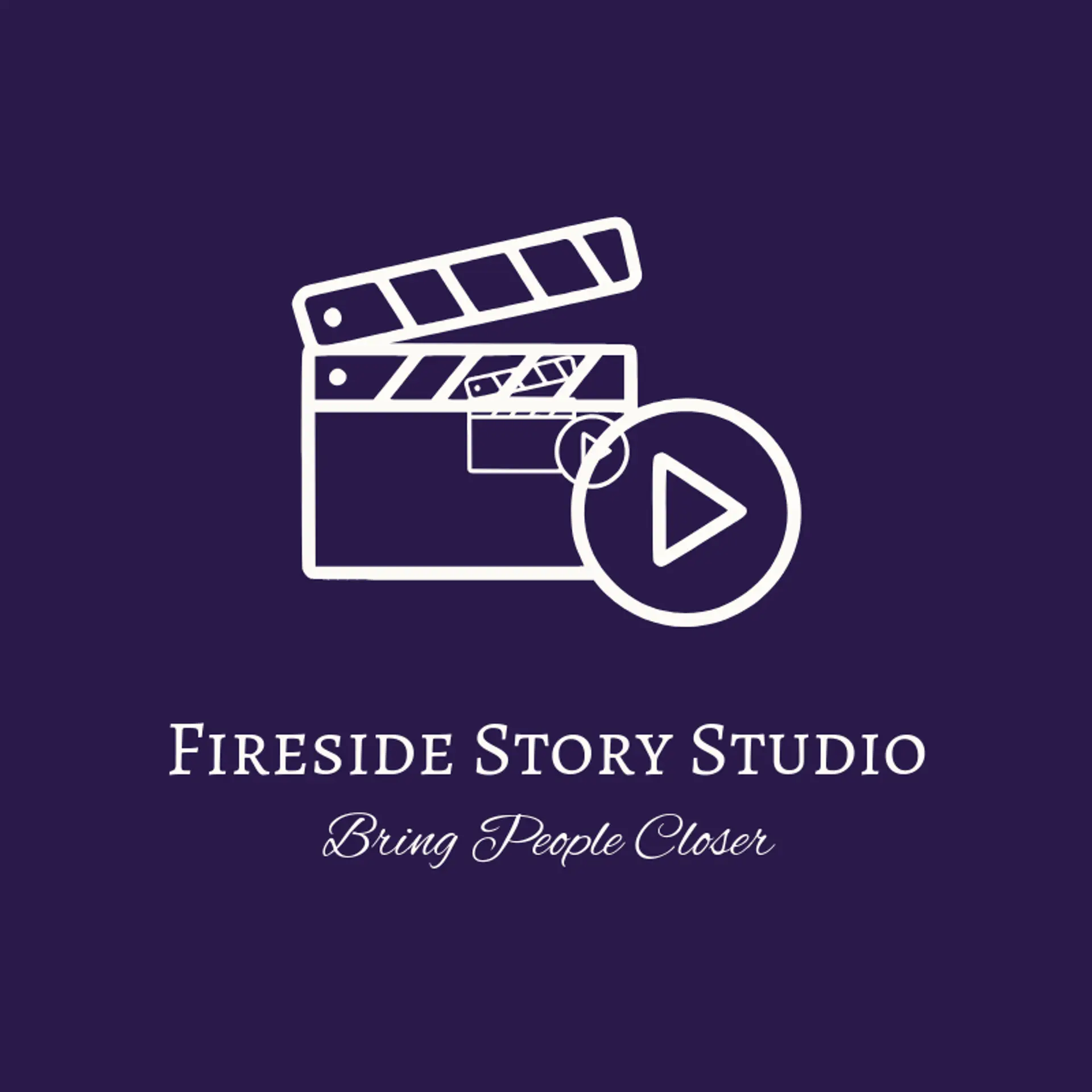 Fireside Story Studio logo for cinematic