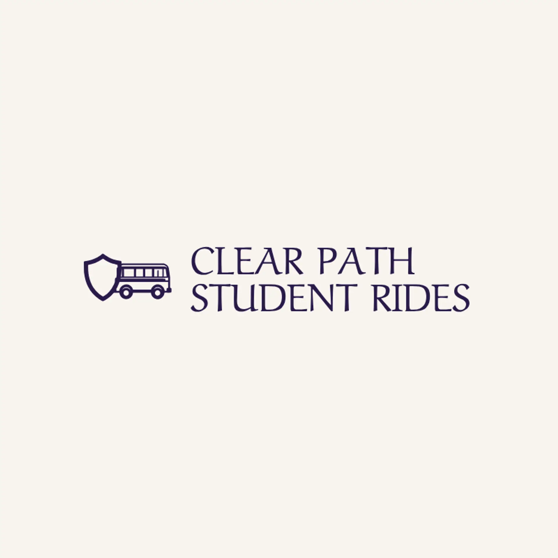 Clear Path Student Rides logo for school bus