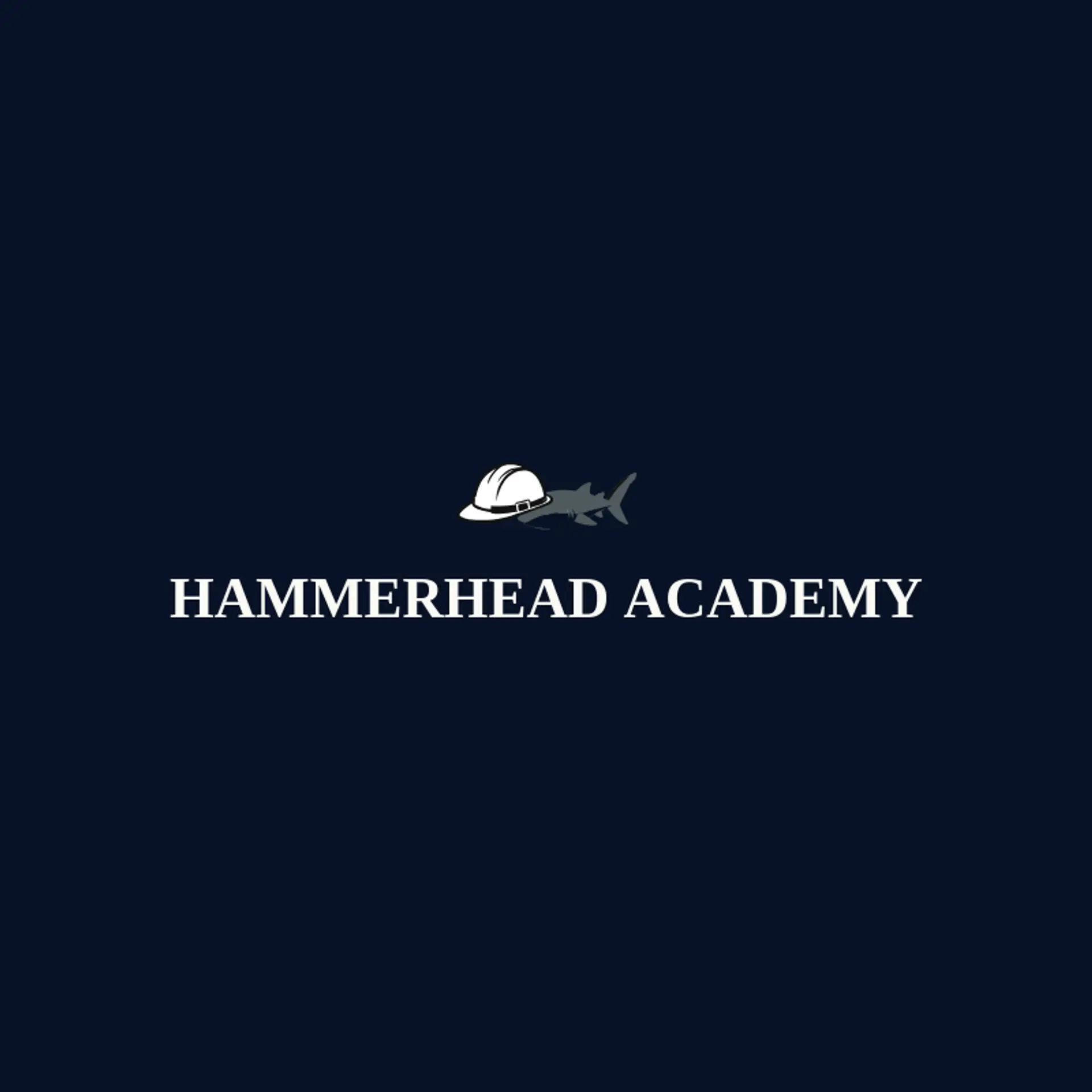 Hammerhead Academy logo for hard hat