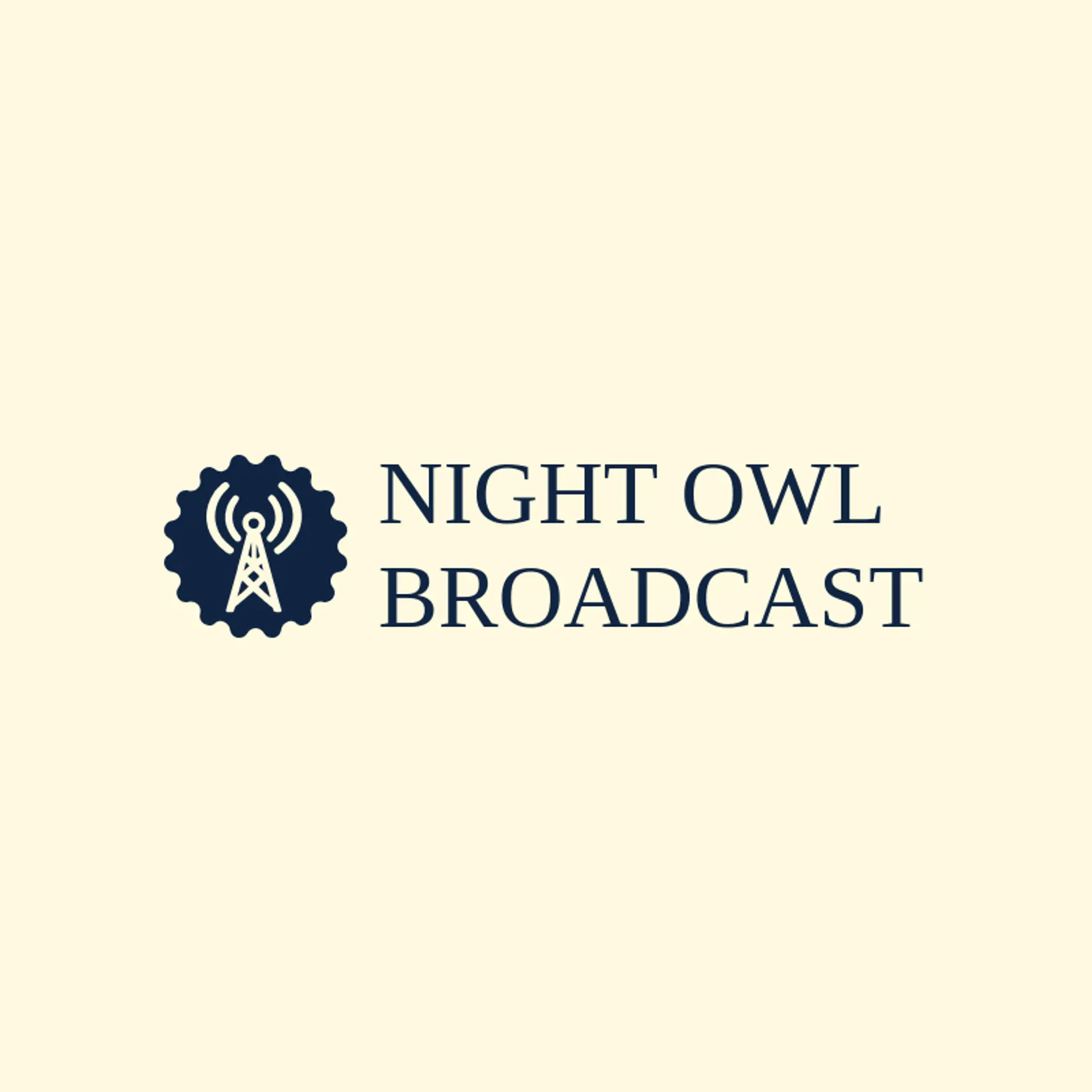 Night Owl Broadcast logo for radio station