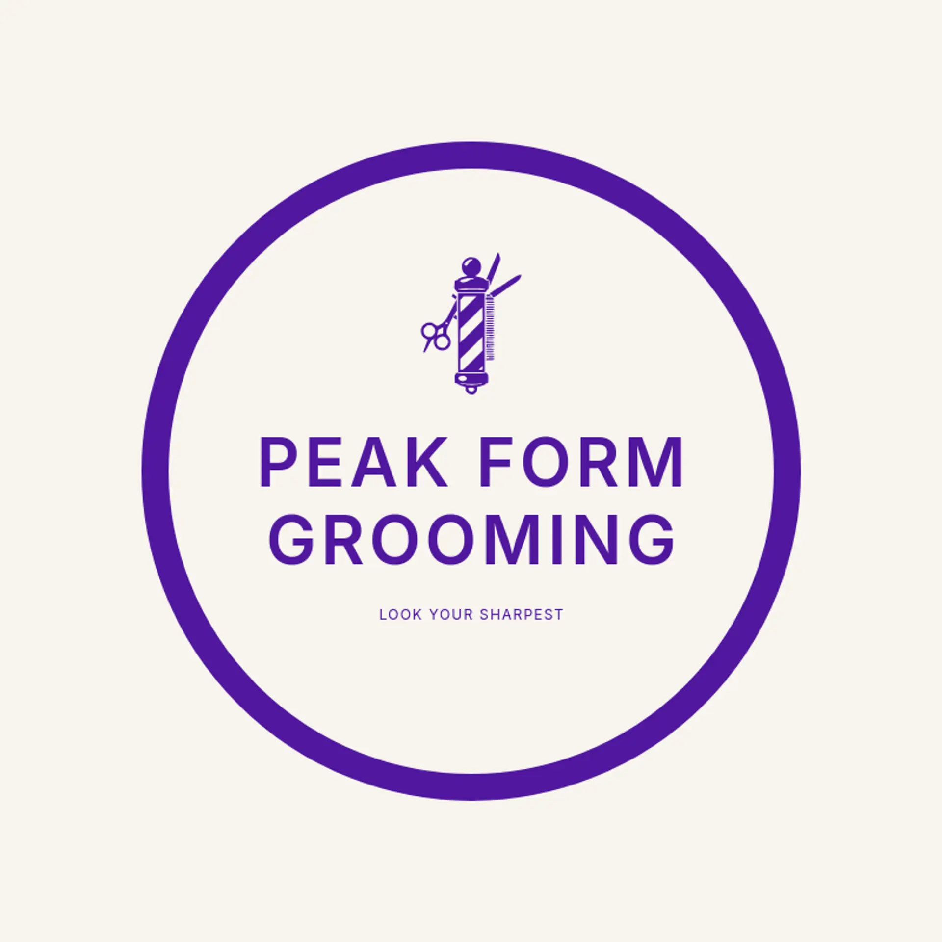 Peak Form Grooming logo for razor