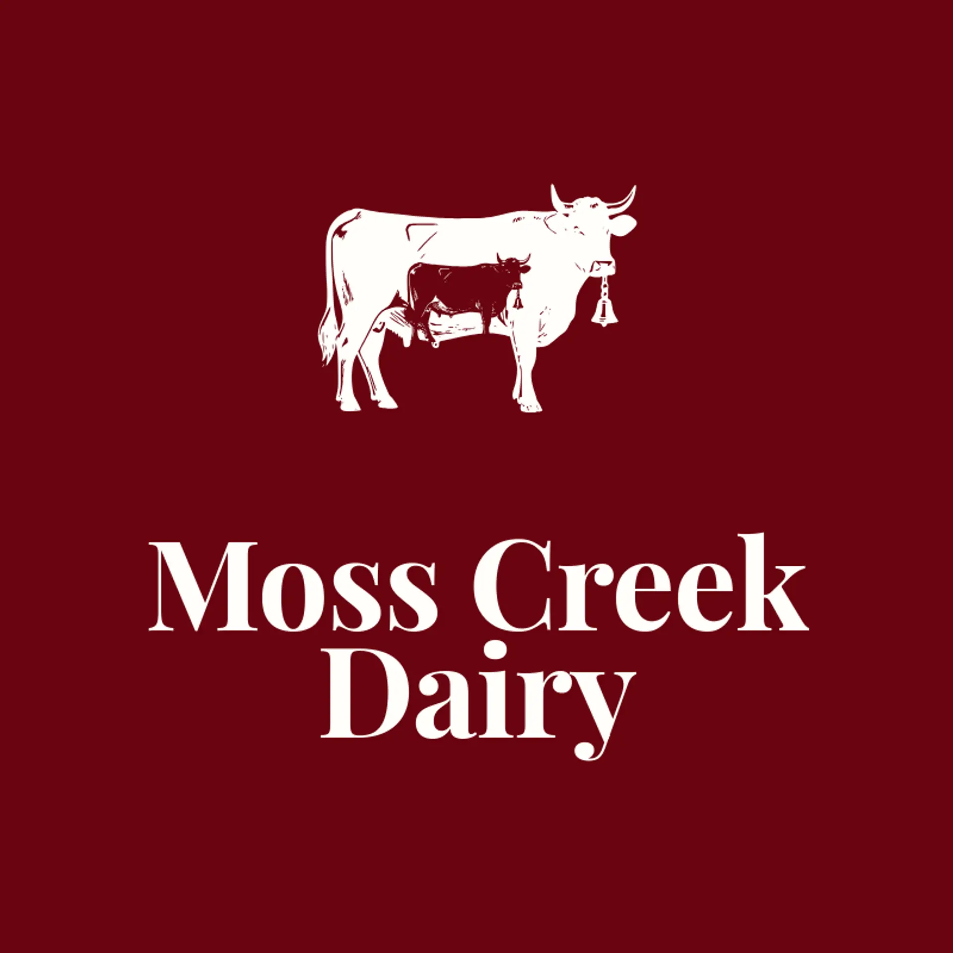 Moss Creek Dairy logo for cow