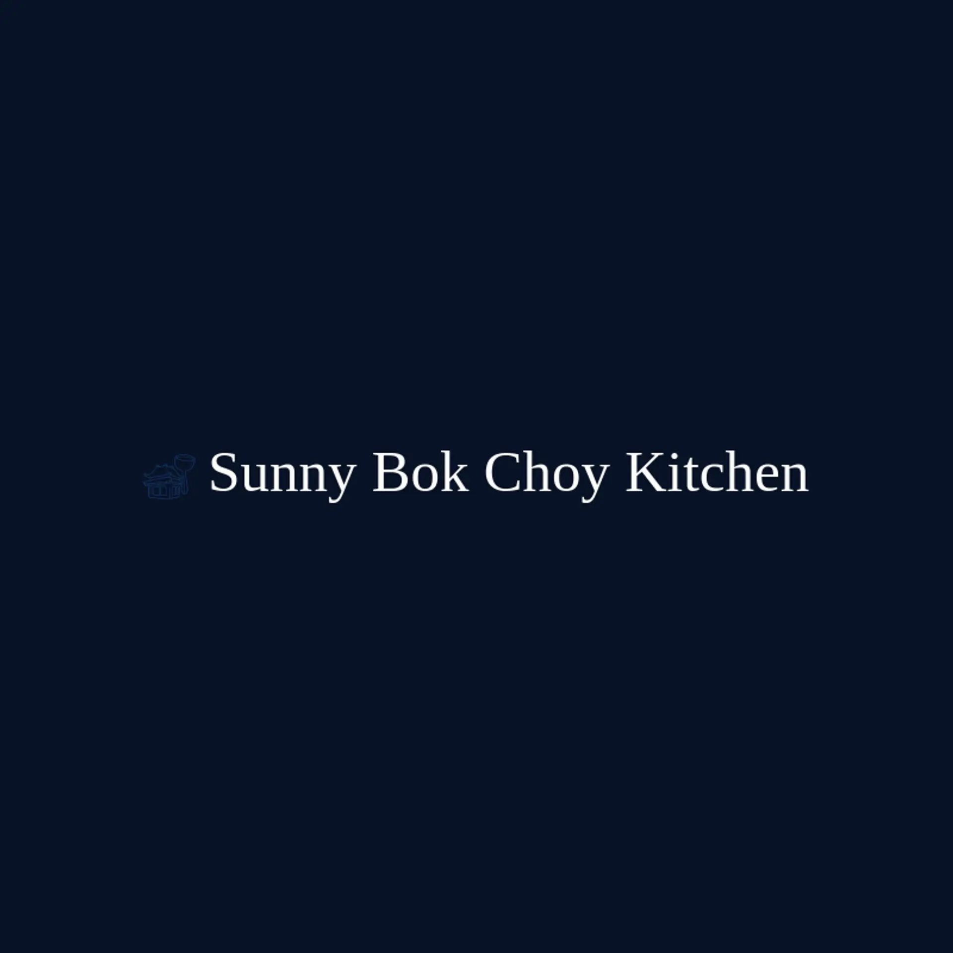 Sunny Bok Choy Kitchen logo for chinese restaurant