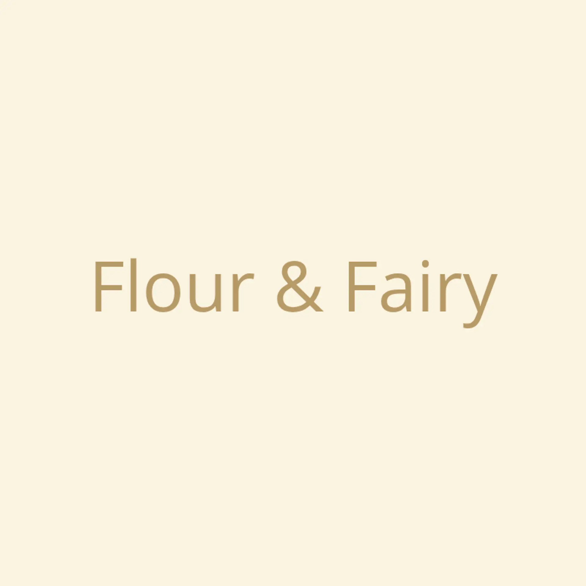 Flour & Fairy logo for creative bakery