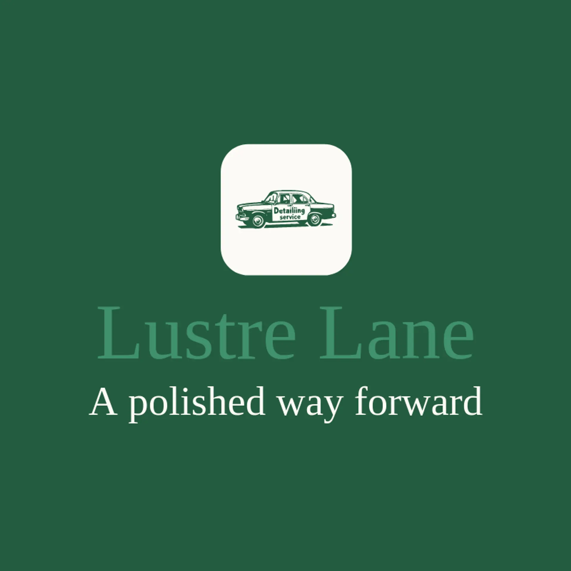 Lustre Lane logo for mobile detailing