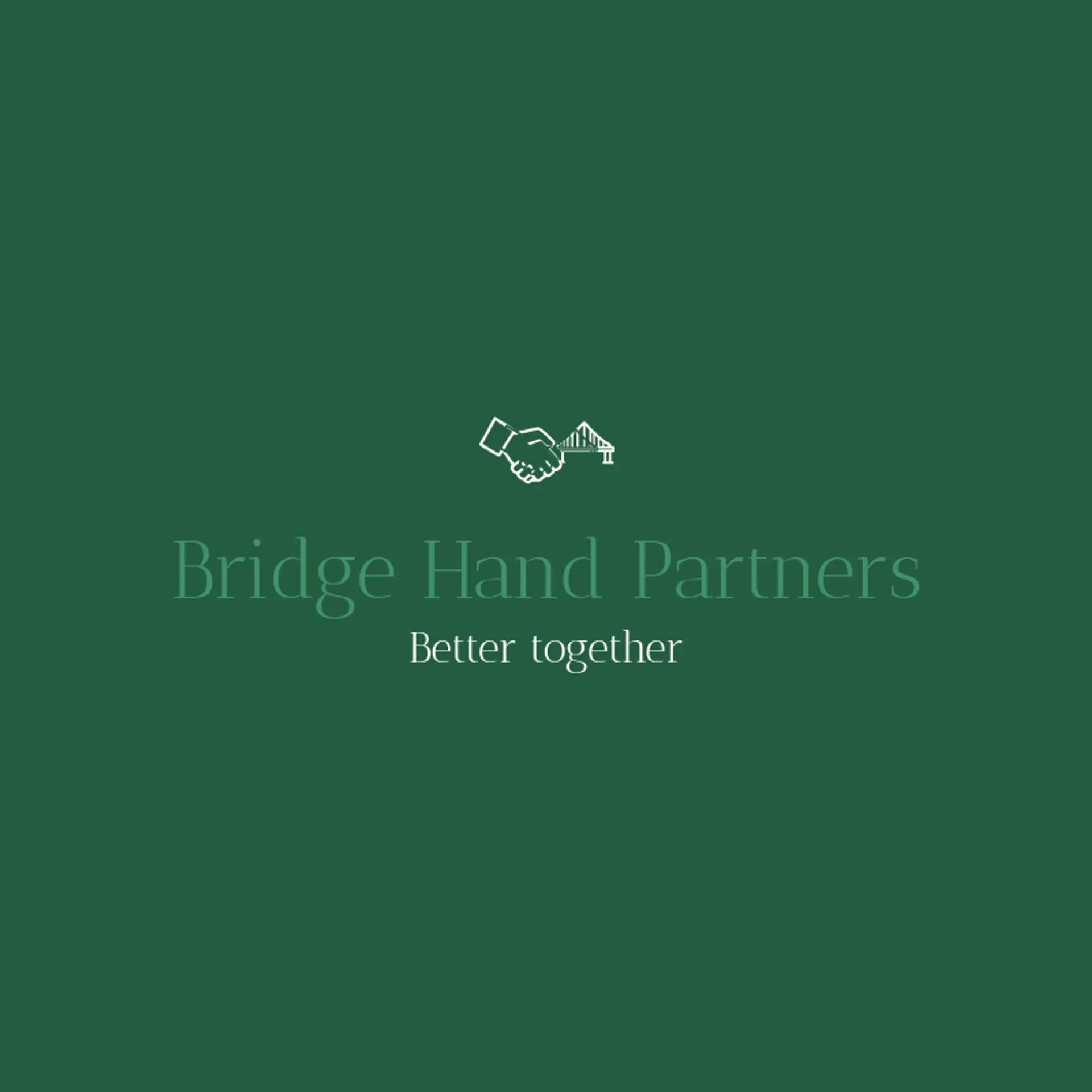 Bridge Hand Partners logo for hand