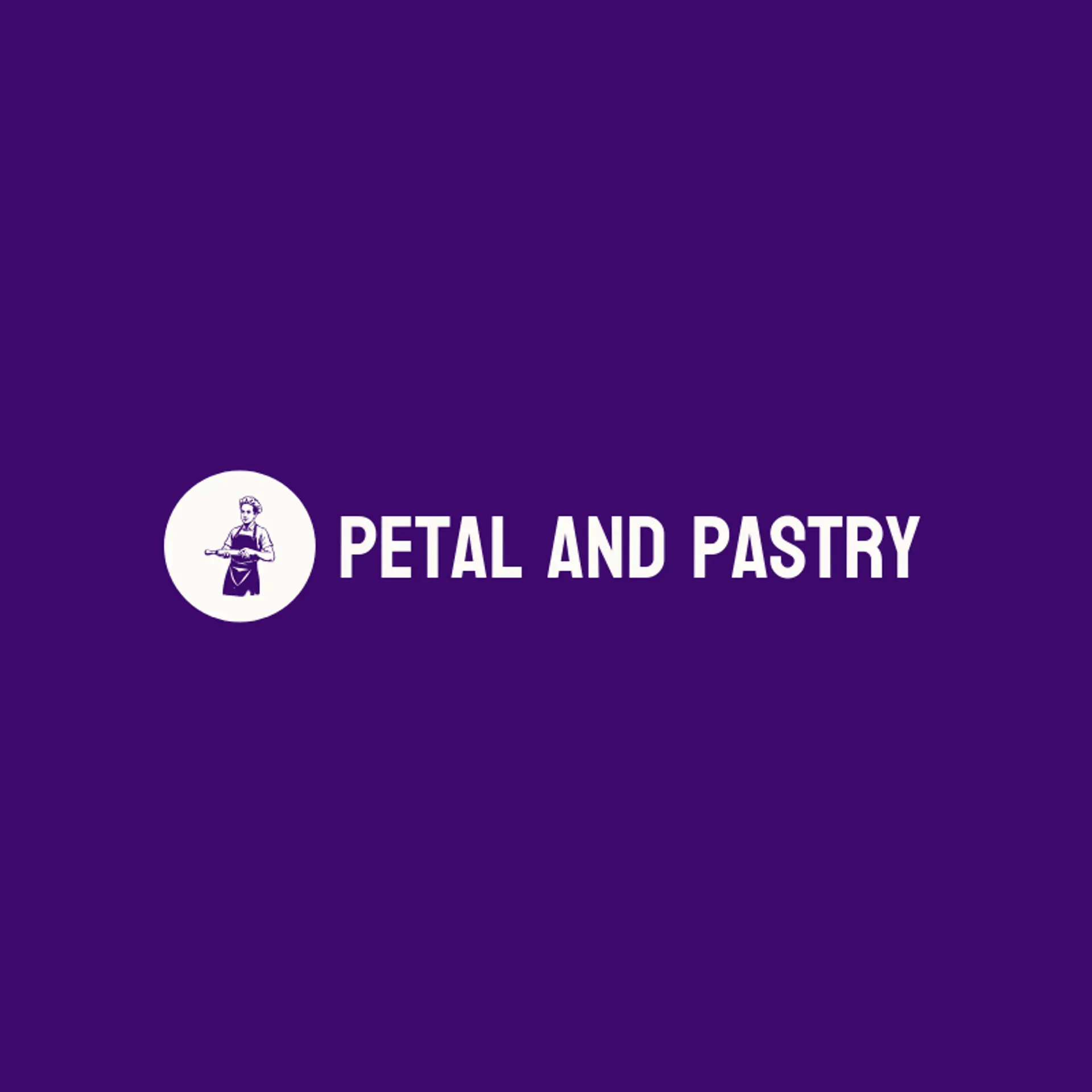 Petal and Pastry logo for baker