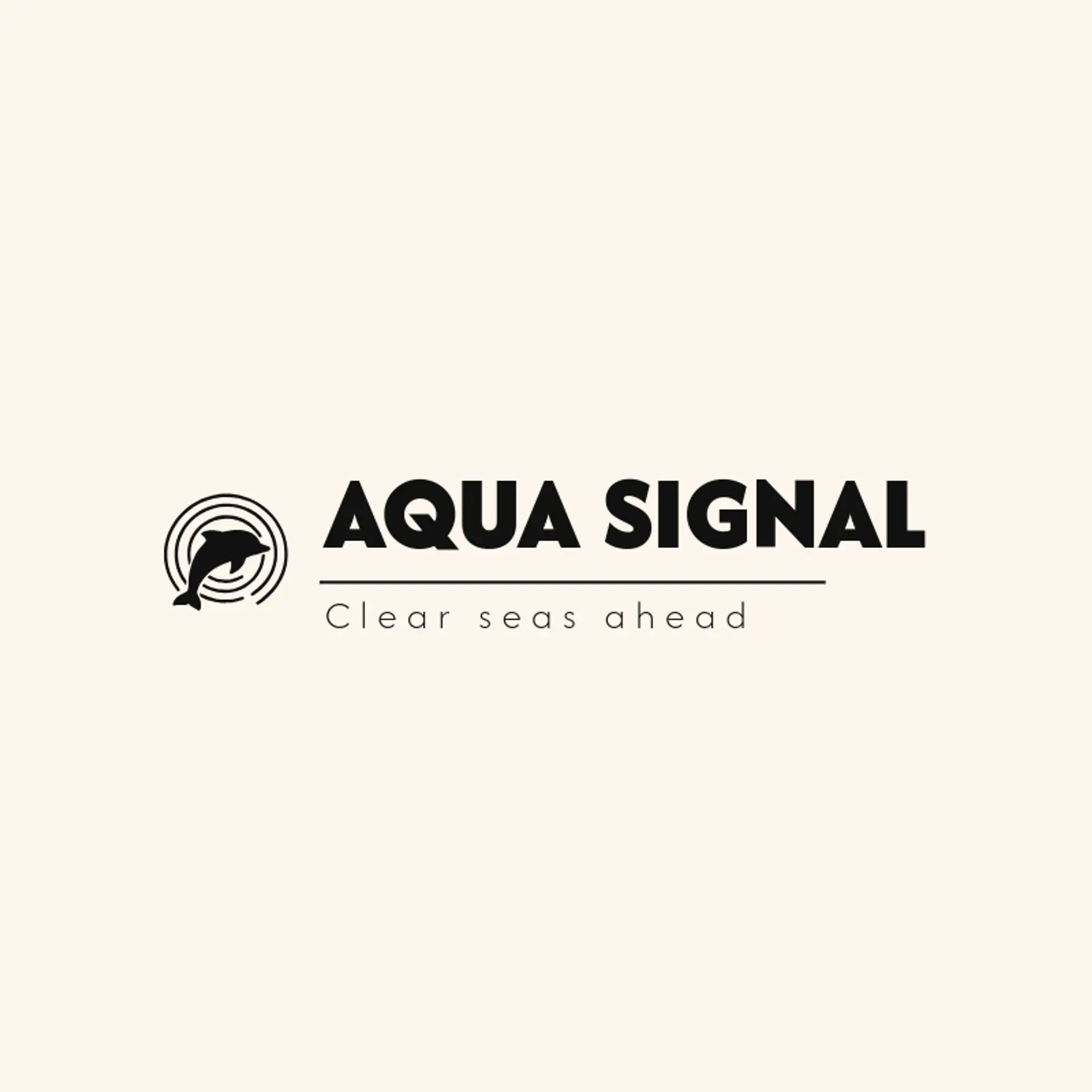 Aqua Signal logo for dolphin