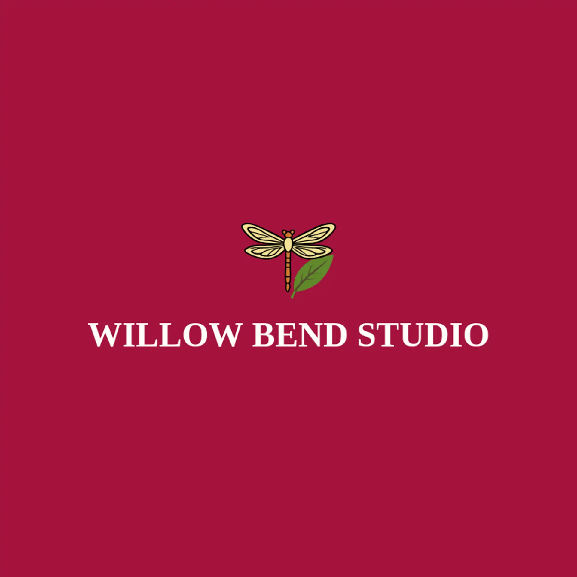Willow Bend Studio logo for dragonfly