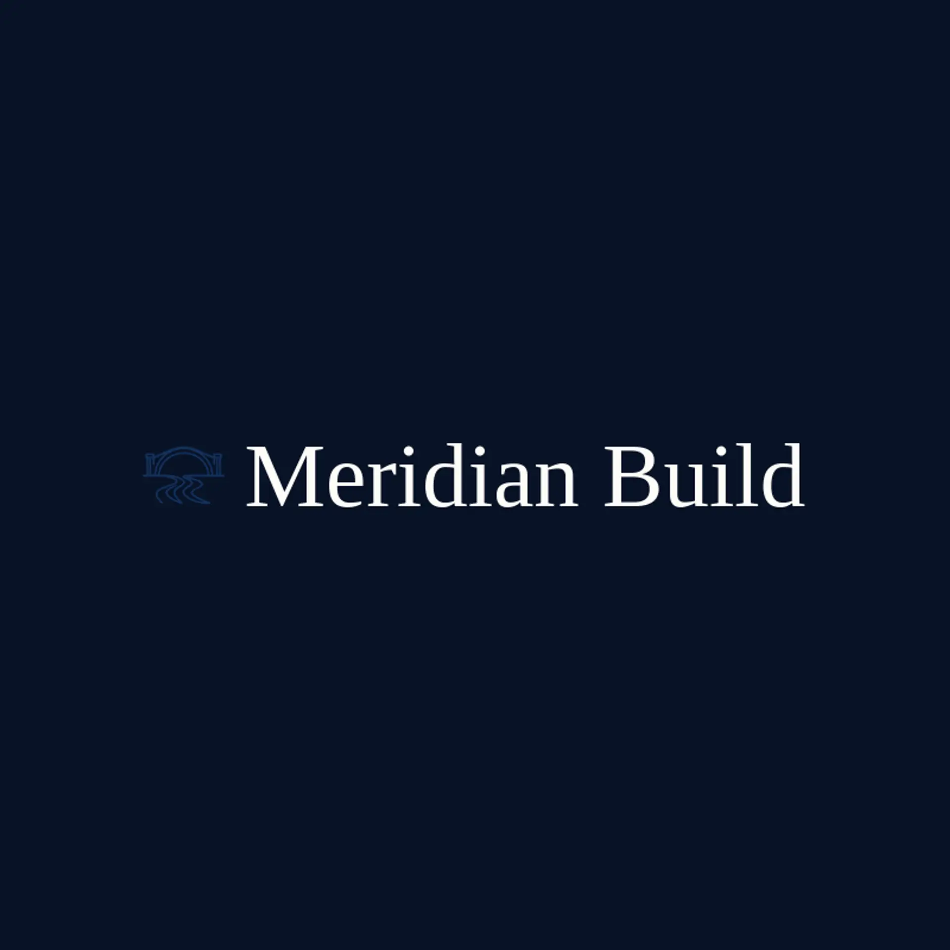 Meridian Build logo for infrastructure