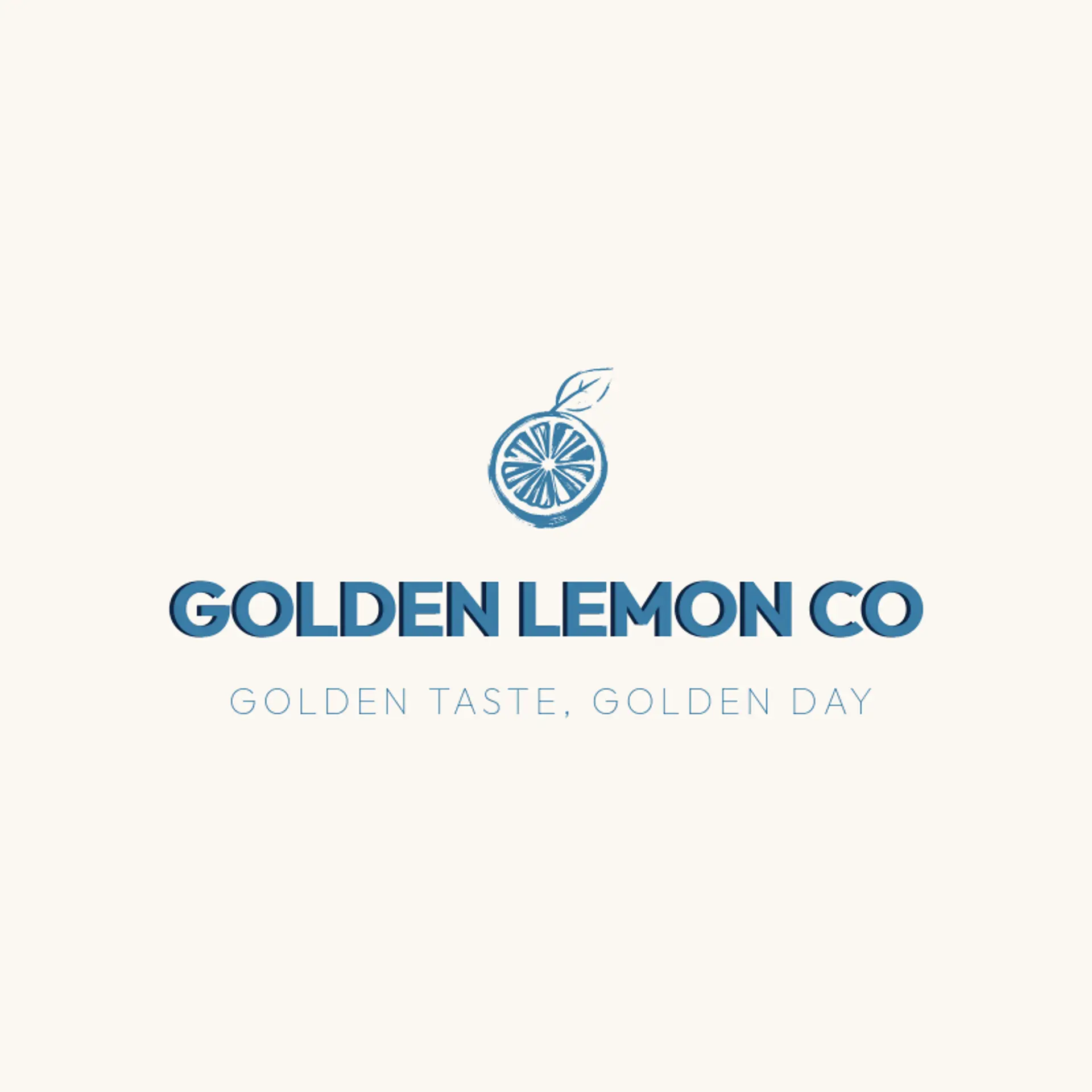 Golden Lemon Co logo for lemonade