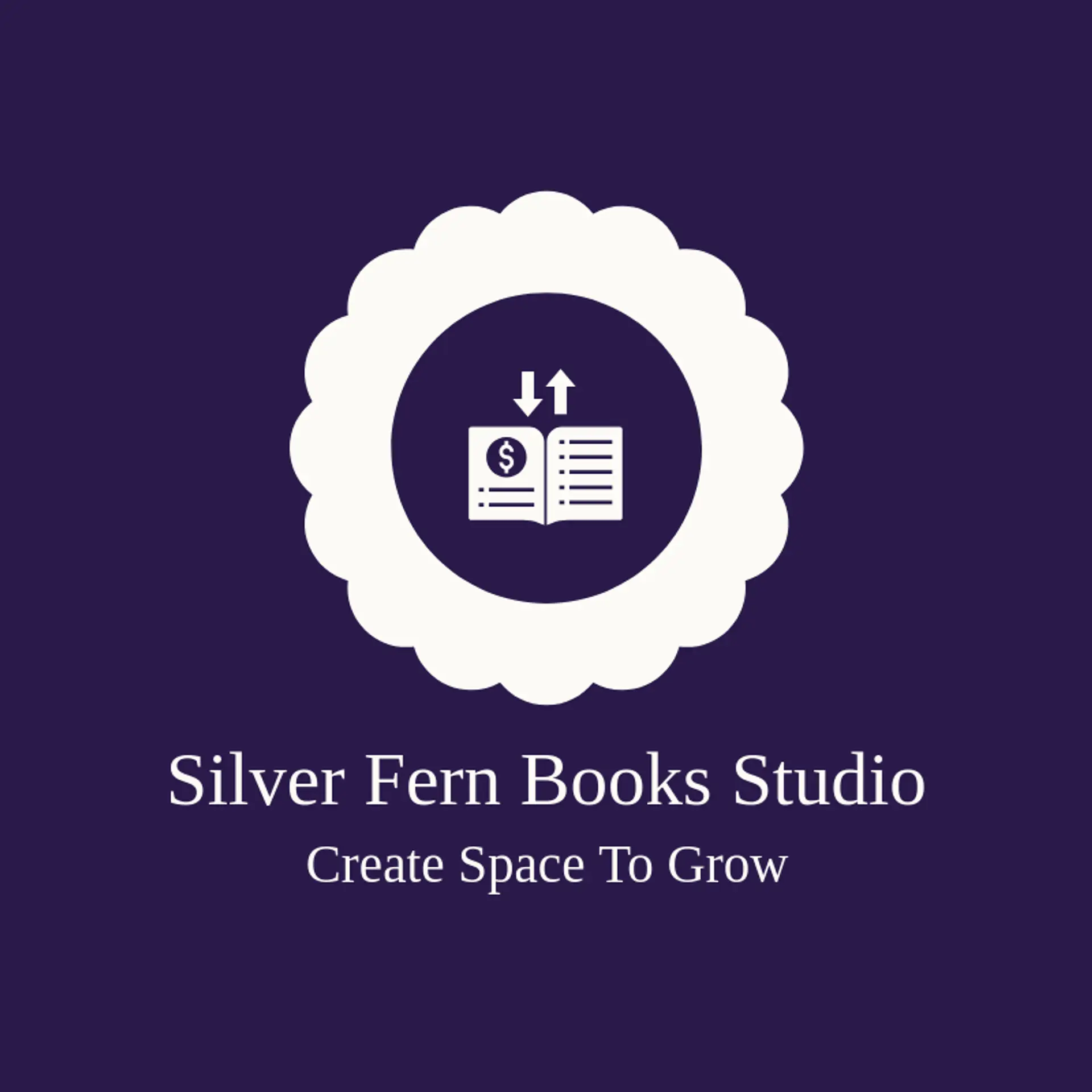 Silver Fern Books Studio logo for ledger