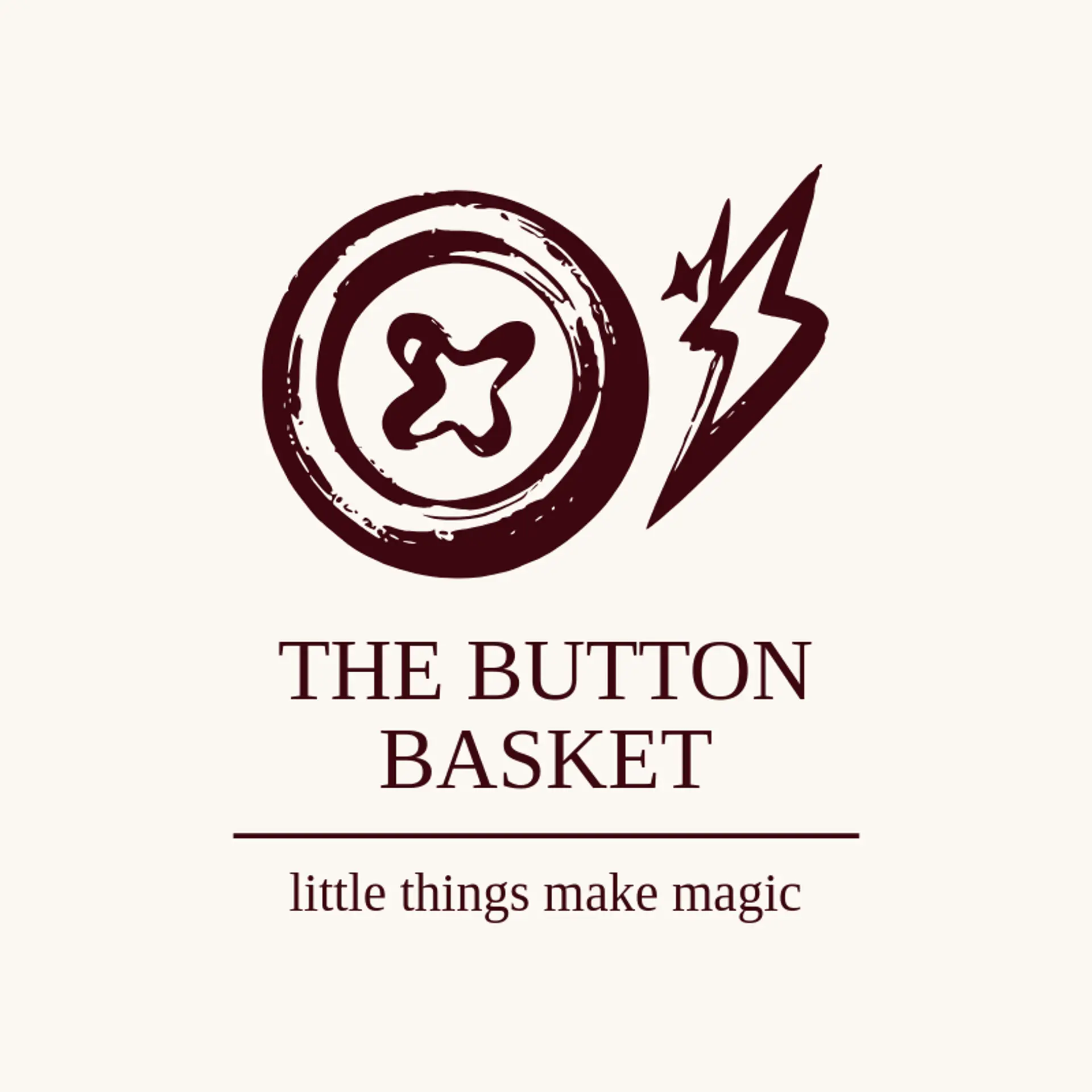 The Button Basket logo for sewing