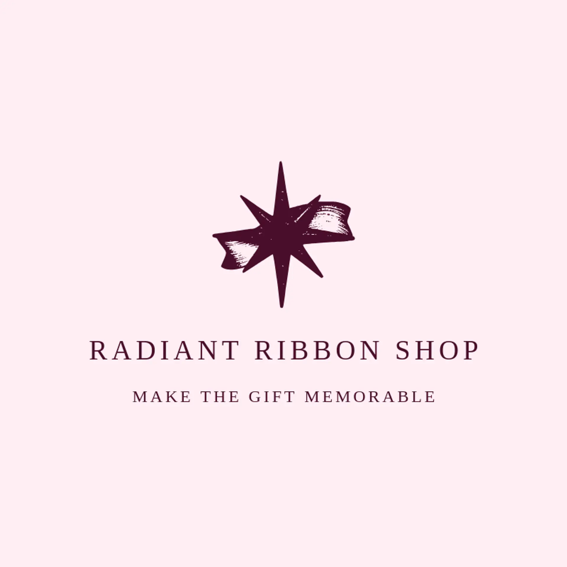 Radiant Ribbon Shop logo for sparkle