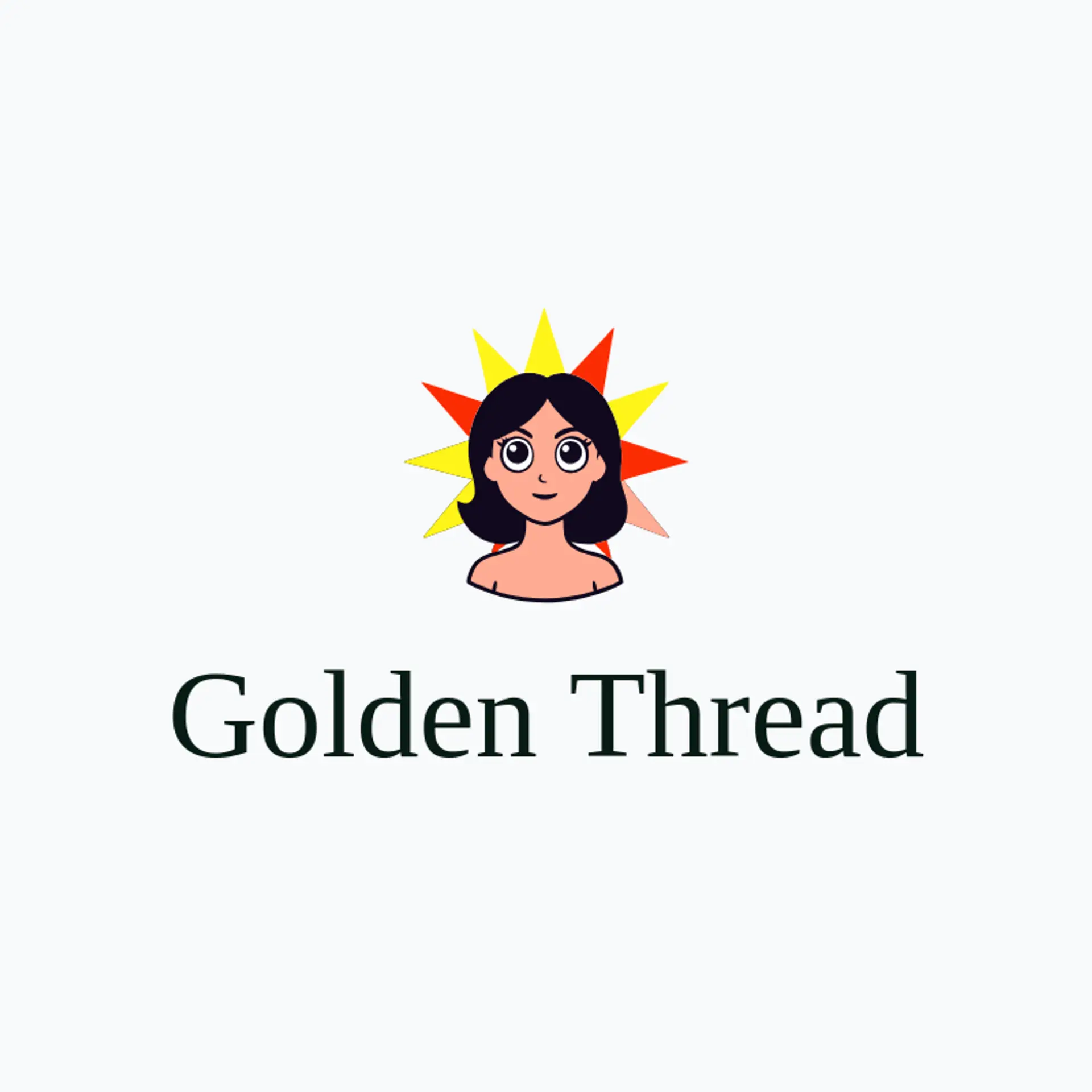 Golden Thread logo for woman