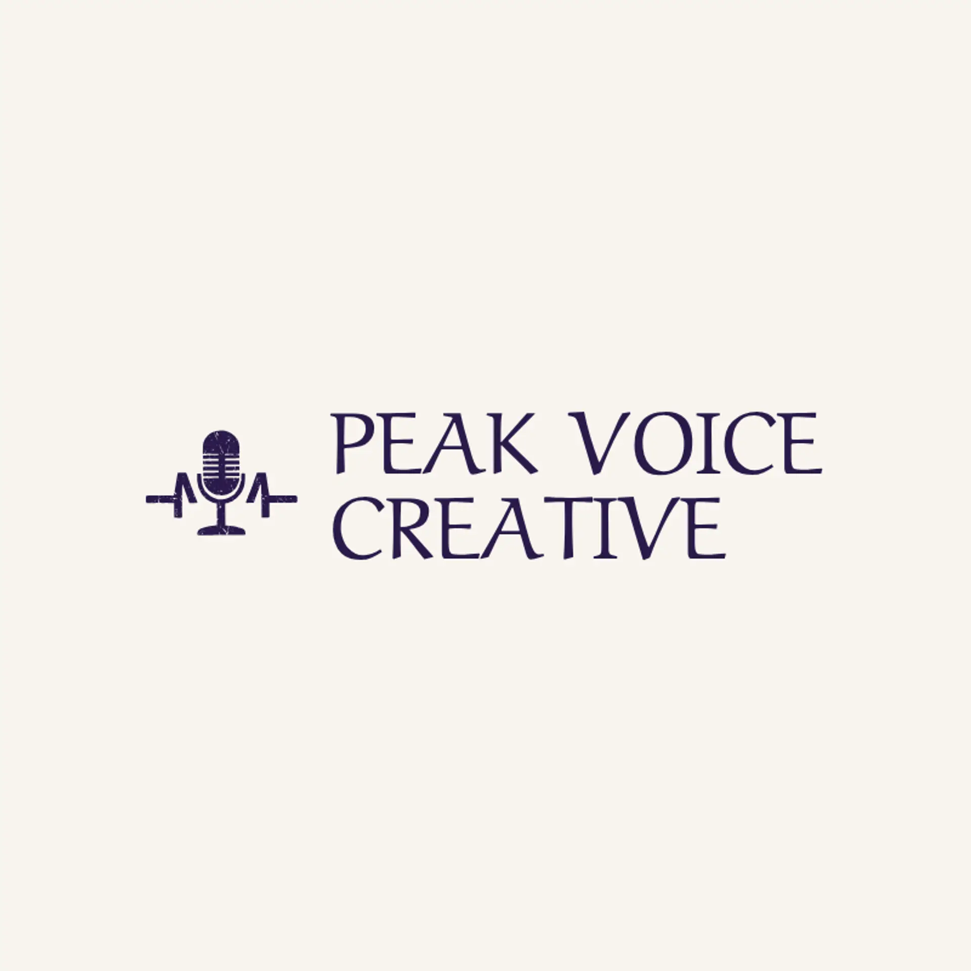 Peak Voice Creative logo for studio