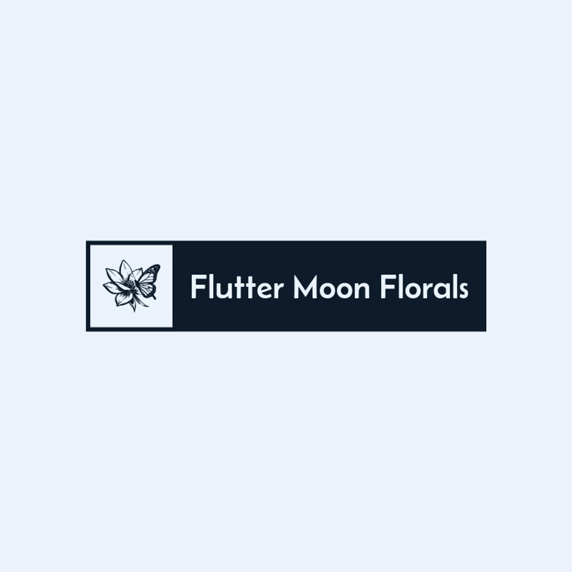 Flutter Moon Florals logo for butterfly