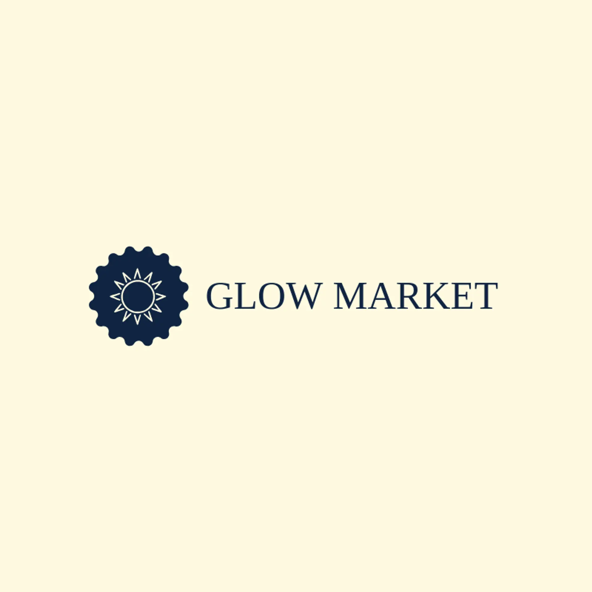 Glow Market logo for glow