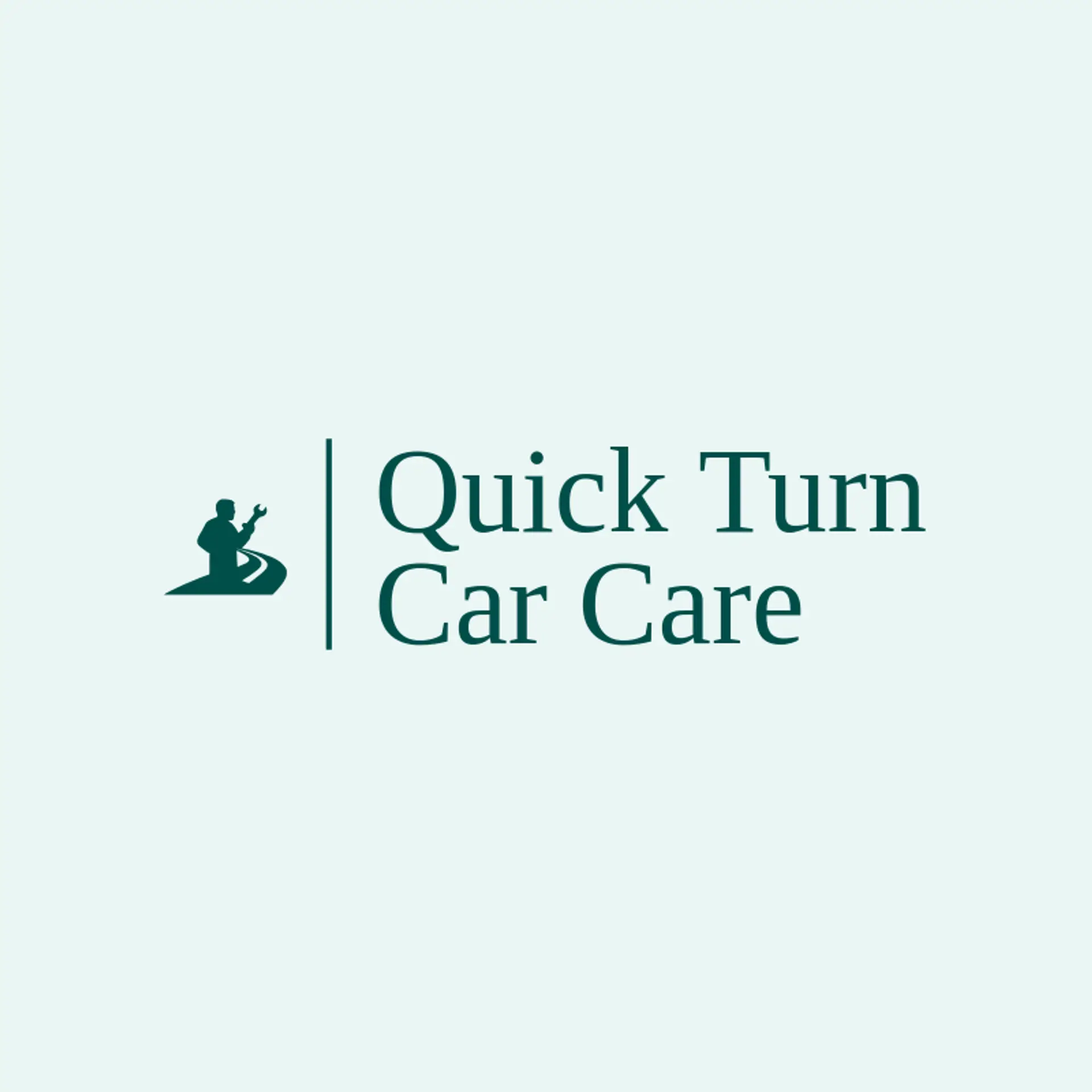 Quick Turn Car Care logo for car mechanic