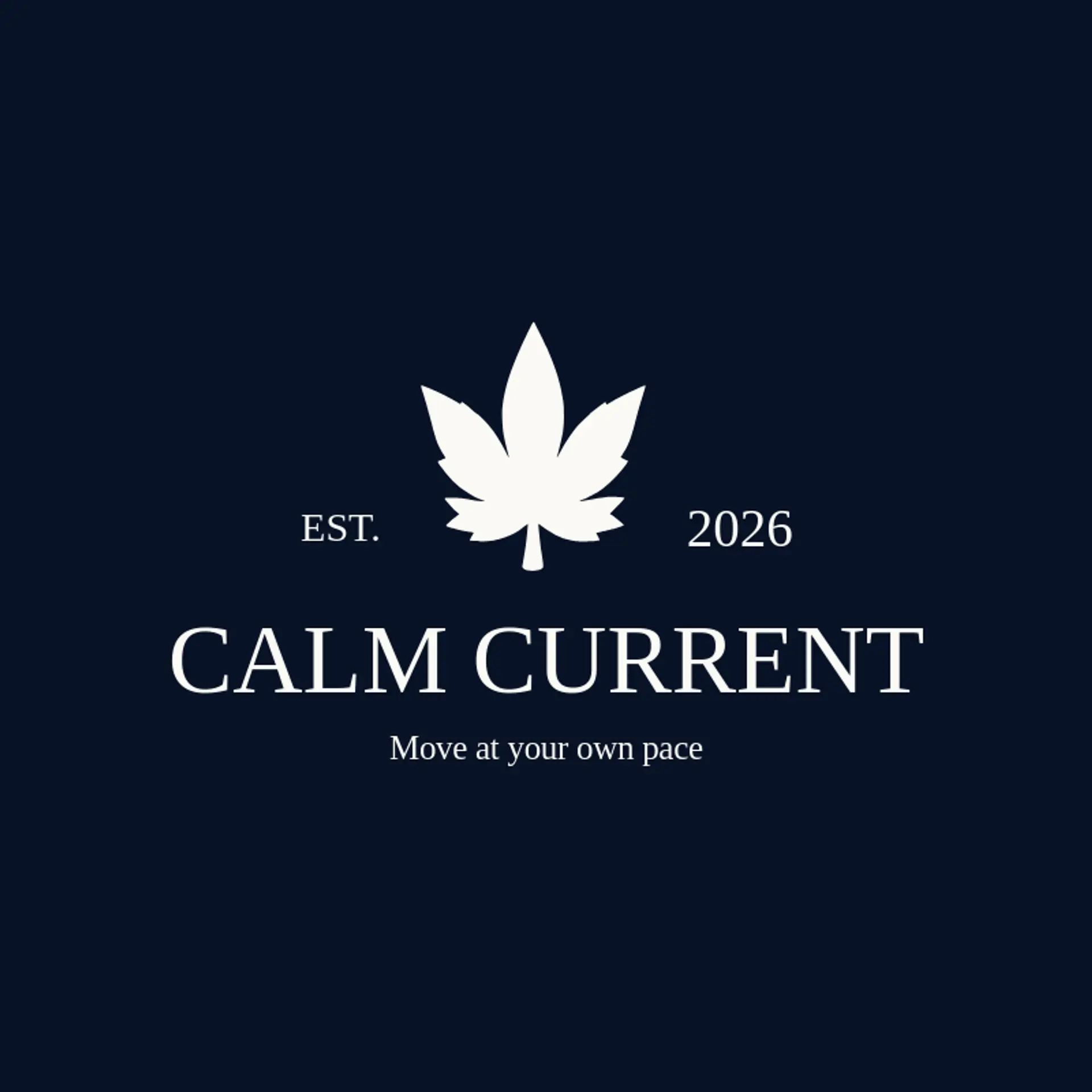 Calm Current logo for marijuana
