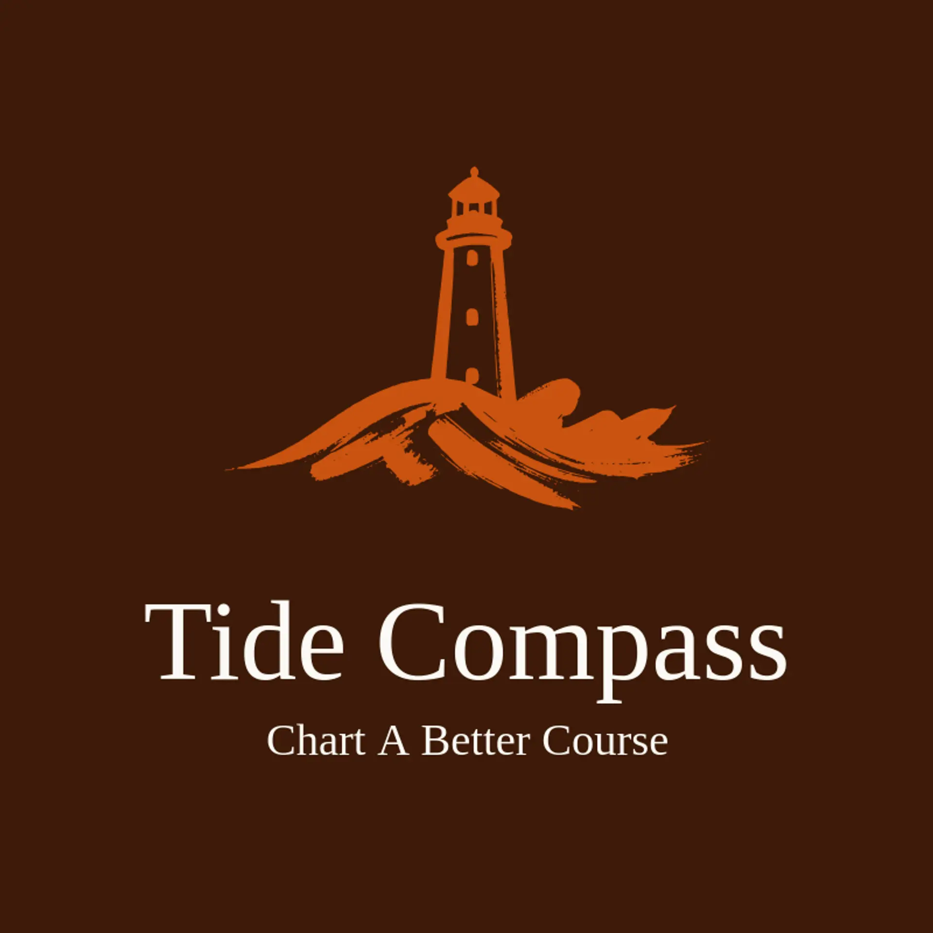 Tide Compass logo for lighthouse