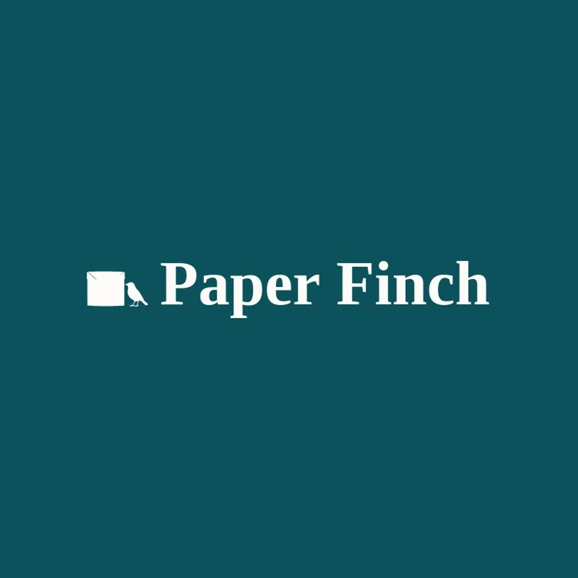 Paper Finch logo for retail