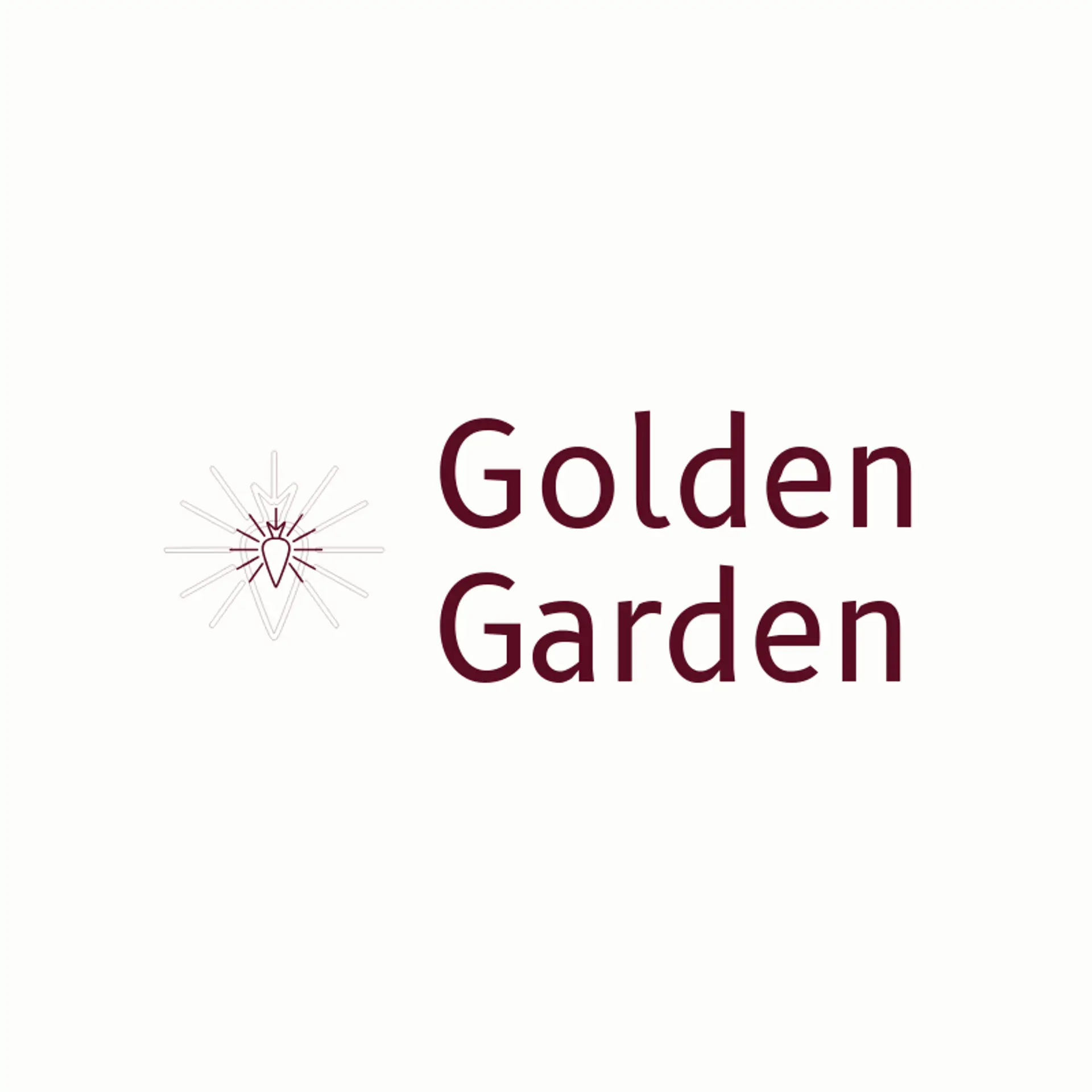 Golden Garden logo for vegan