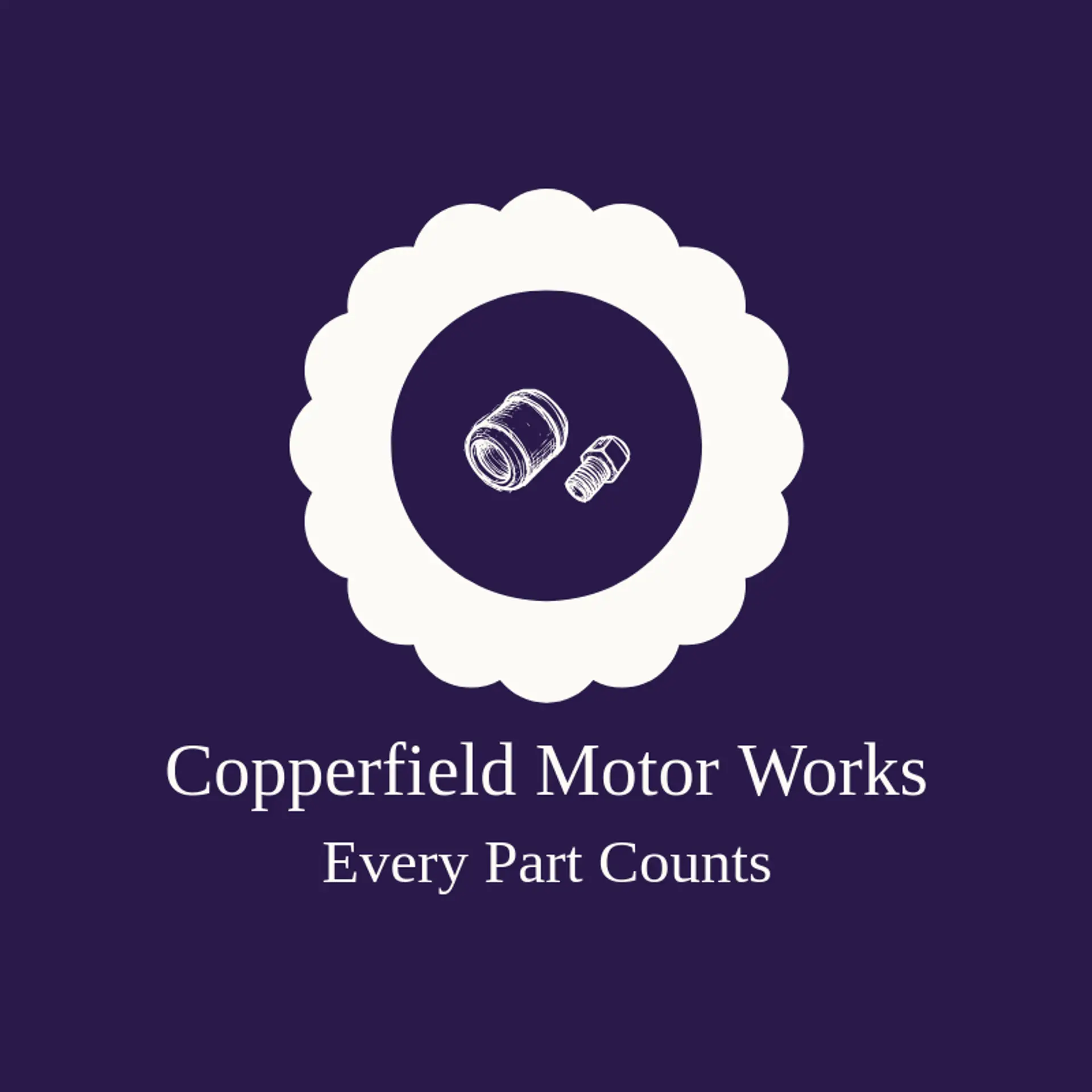 Copperfield Motor Works logo for auto parts